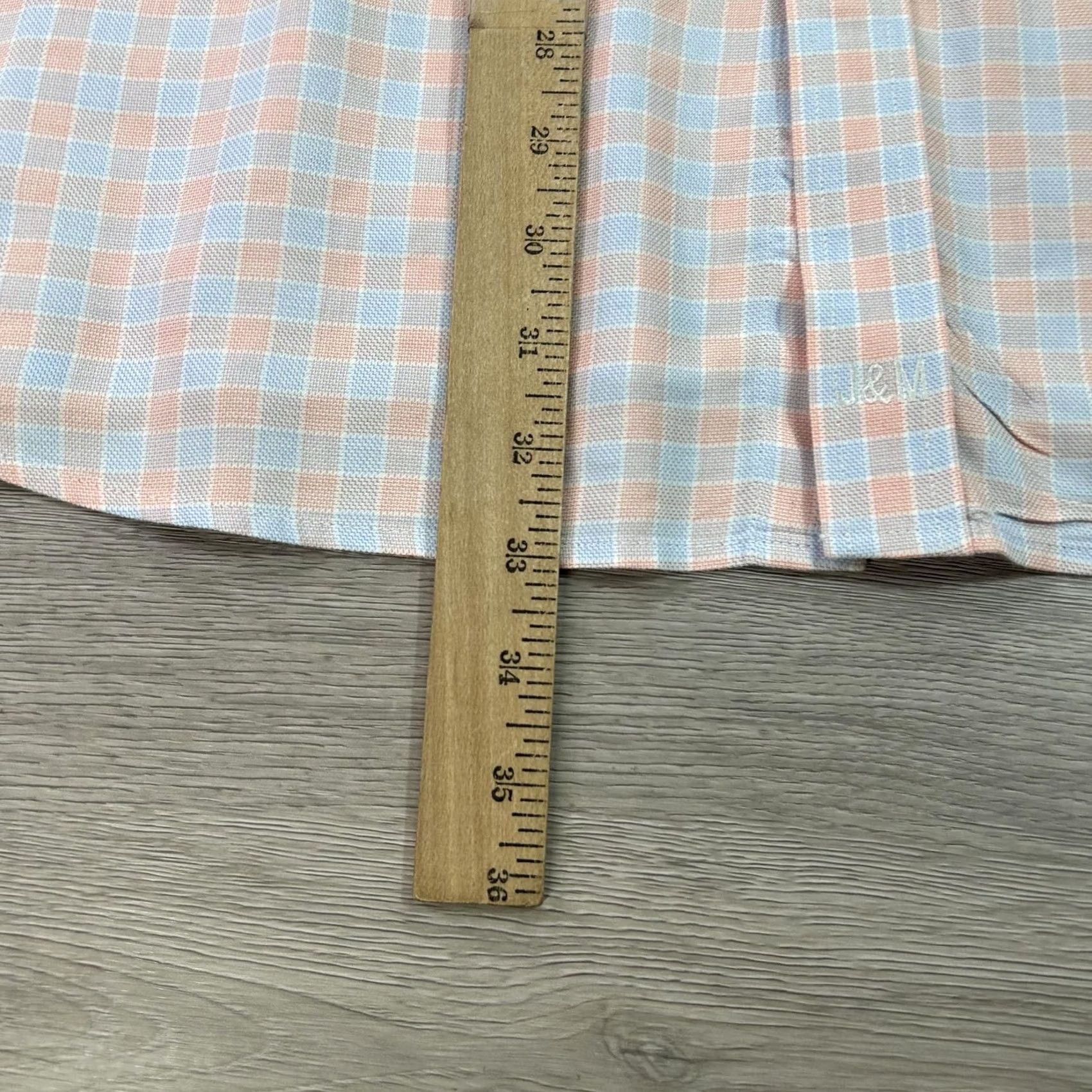 Johnston & Murphy Johnston & Murphy Shirt Mens 2XL Blue Pink Gingham Check Button Down Long Sleeve Size US XXL / EU 58 / 5 - 7 Thumbnail