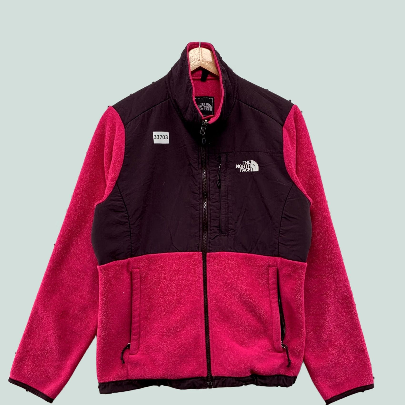 The North Face The North Face Denali Jacket Womens Medium Pink Fleece Full Zip Size M / US 6-8 / IT 42-44 - 1 Thumbnail