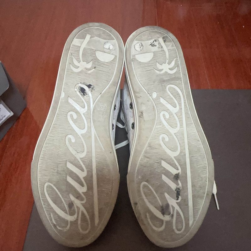 Gucci Gucci Vintage High-Top Sneakers in White - Size US 6.5 / EU 39-40 - 4 Thumbnail
