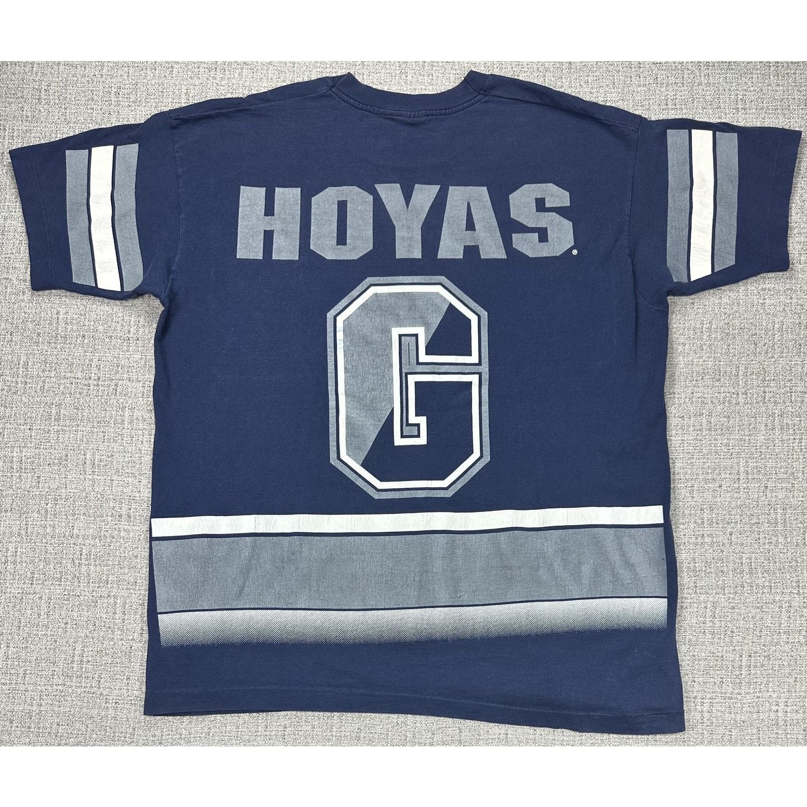 Salem Sportswear Georgetown Hoyas Shirt XL USA Single Stitched Salem 90s AOP Size US XL / EU 56 / 4 - 12 Thumbnail