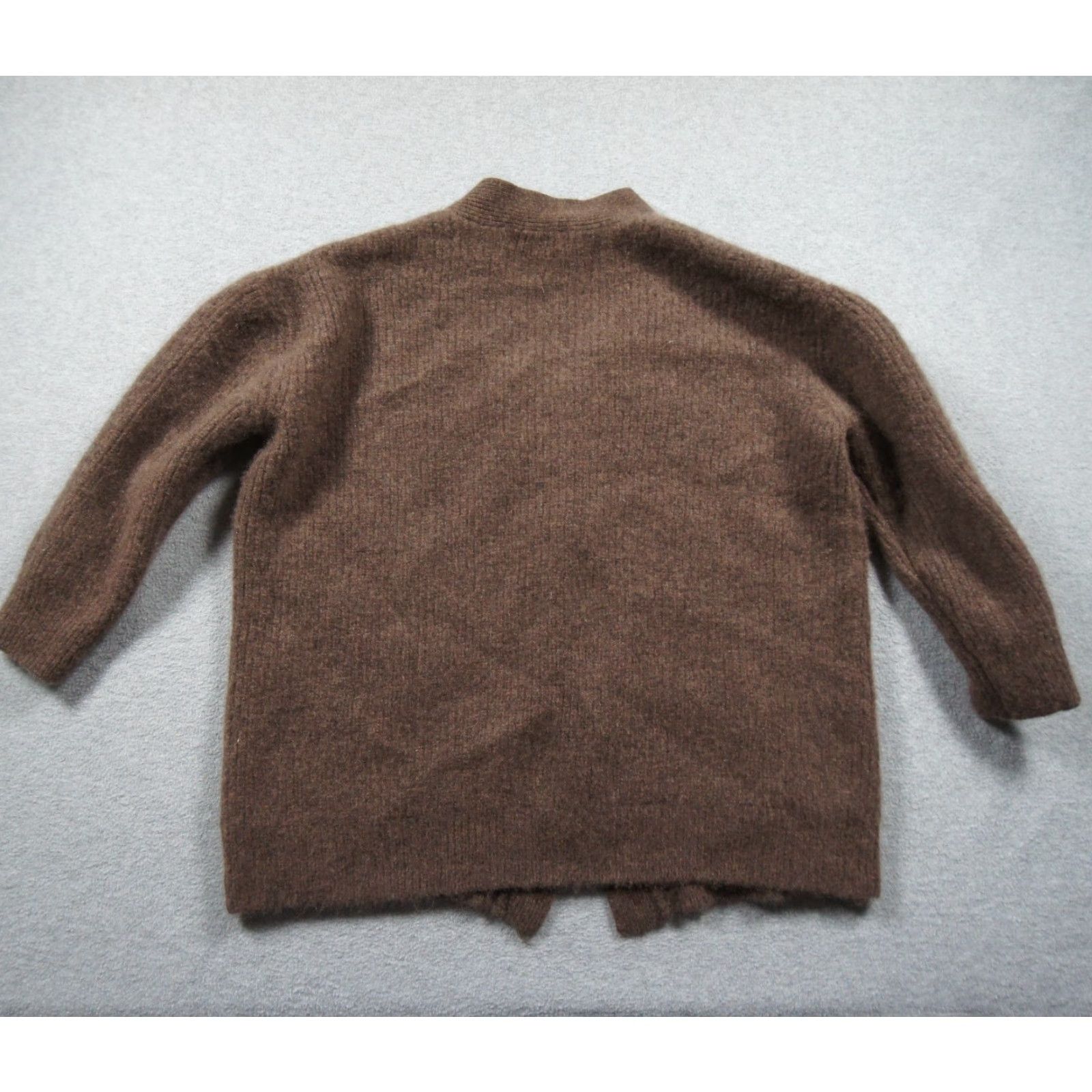 Quince Quince Sweater Womens XS Brown Cardigan Oversized Cashmere Boyfriend Short Sleeve Knit All Seasons Cardigan Mens Womens GirLs Size XS / US 0-2 / IT 36-38 - 5 Thumbnail
