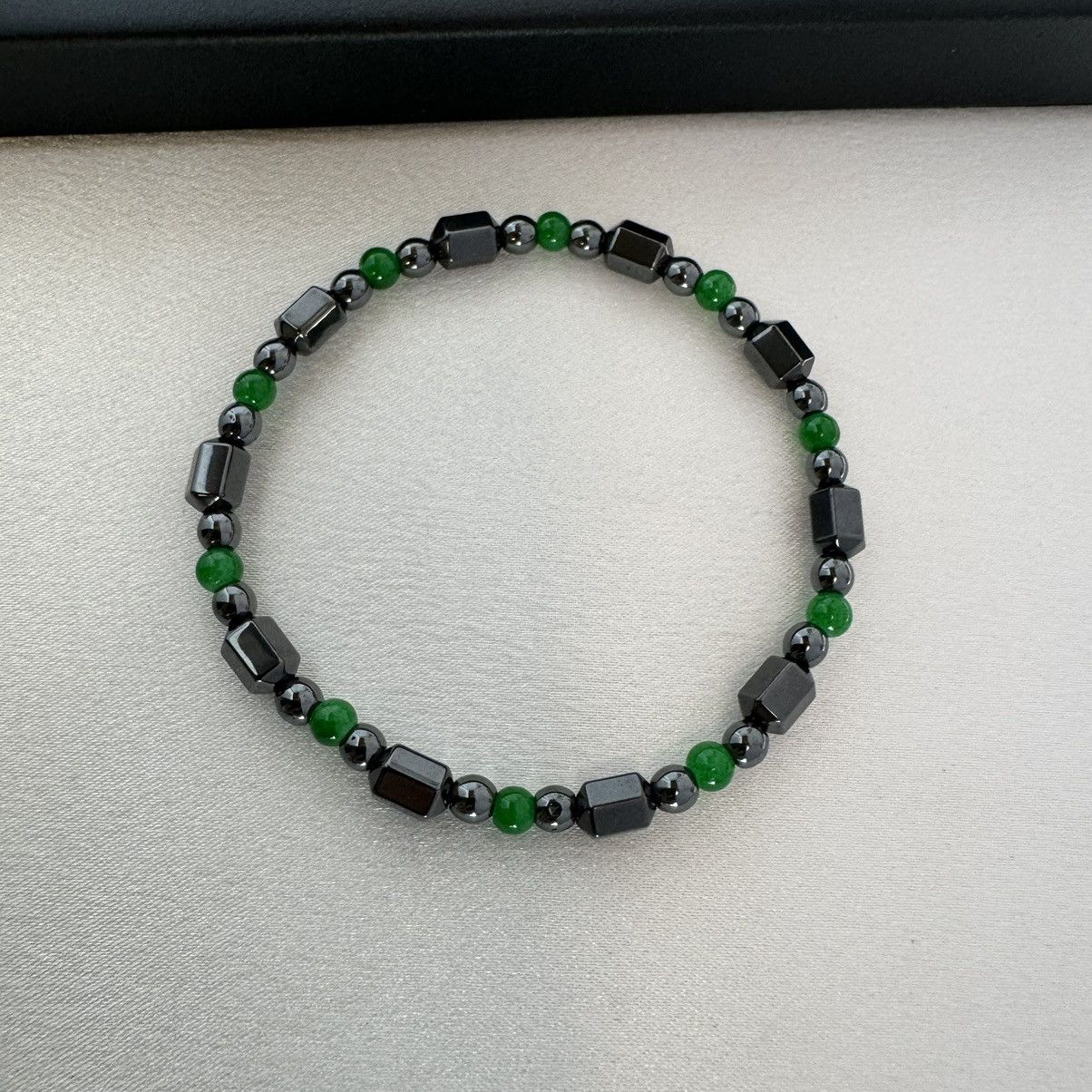 Other Black Obsidian Stretch Beads Bracelet for Men Women Size ONE SIZE - 1 Thumbnail