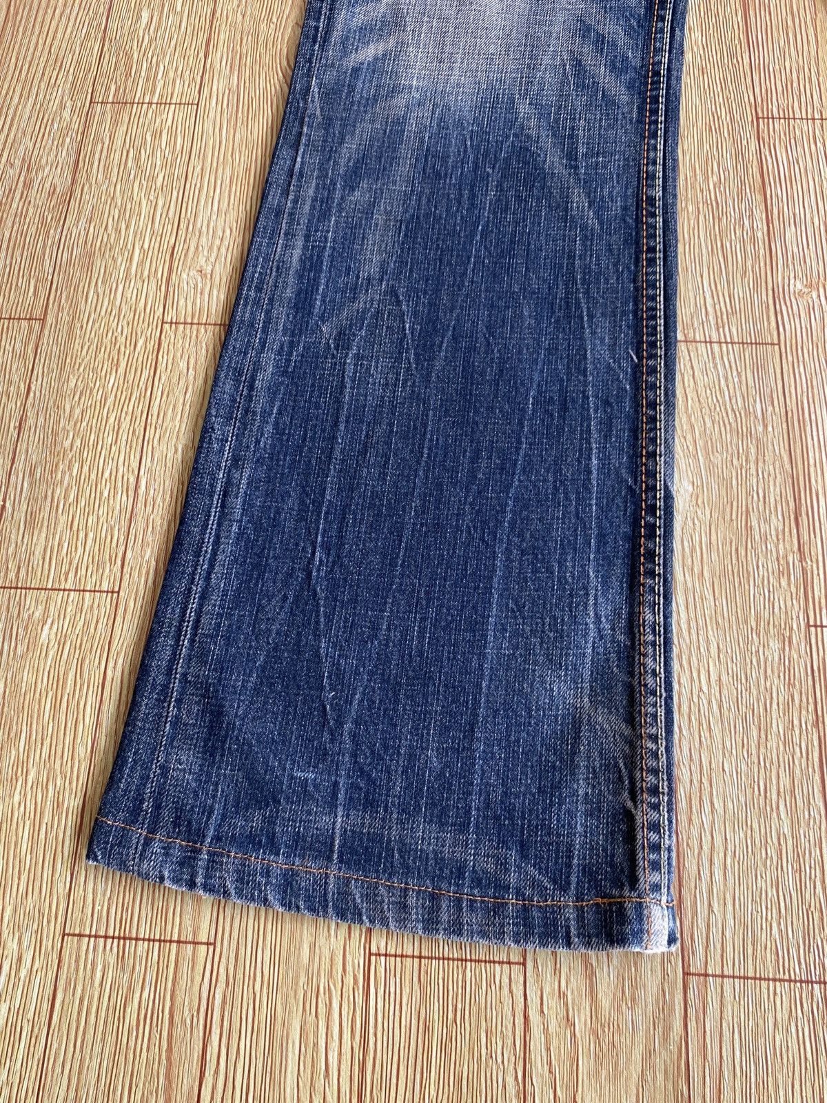 Japanese Brand Rare Design Vintage Japanese Brand UJ Flared Jeans 1990s Size US 32 / EU 48 - 7 Thumbnail