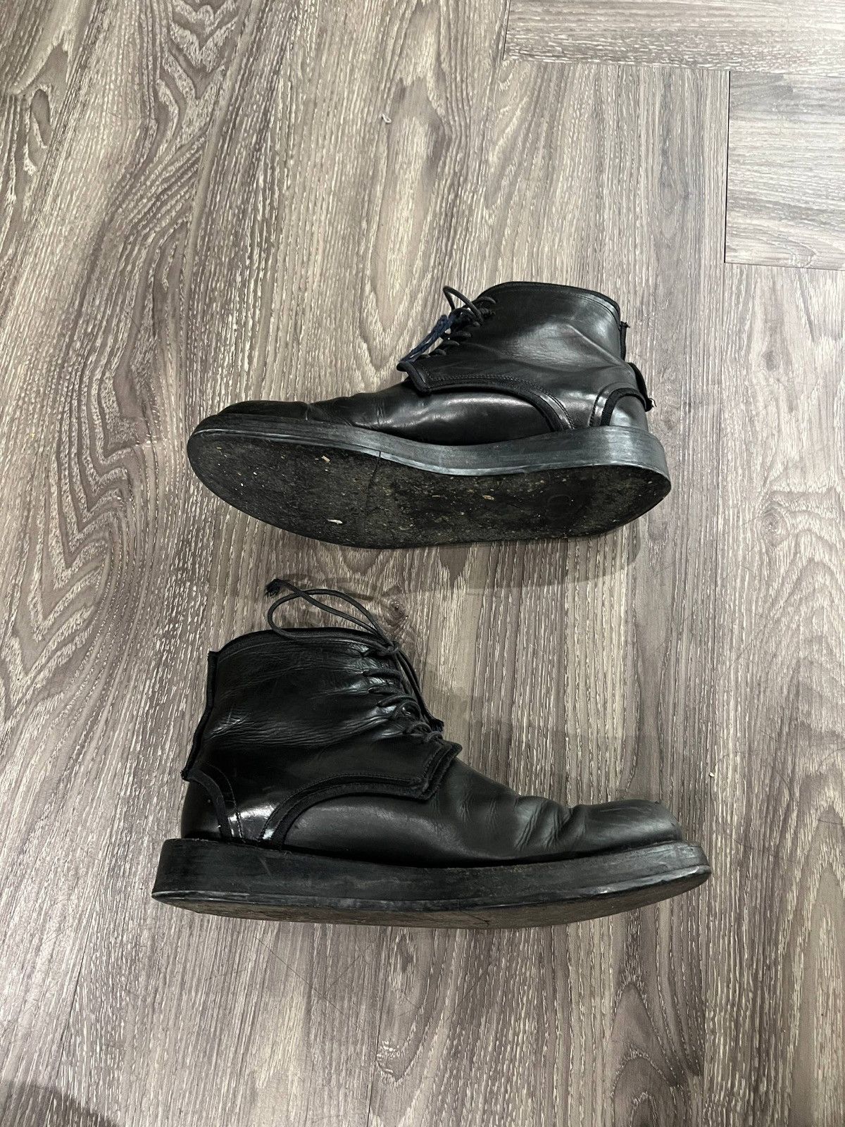 Dior AW11 Dior Homme “Enfold/Unfold” Lace Up Ankle Boots Size US 8.5 / EU 41-42 - 3 Thumbnail