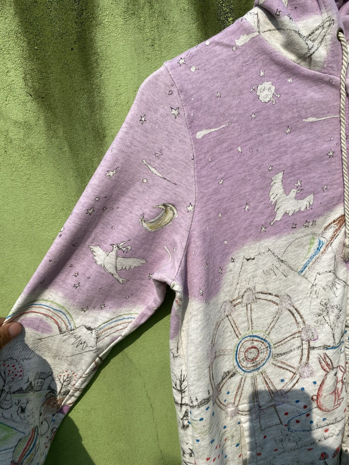 Japanese Brand Scolar Dreamscape Art Graphic Hoodie Fairy Tale Illustration Size M / US 6-8 / IT 42-44 - 4 Thumbnail