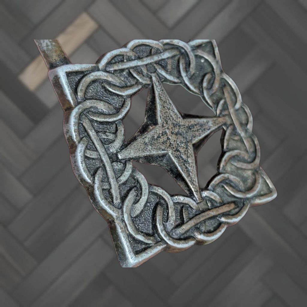 Vintage VINTAGE BRASS belt buckle Men Belt Buckle Star handcrafted 1970s rustic BRUTALIST Hippie Cowboy Western 1.5 in width Mens Size ONE SIZE - 1 Thumbnail