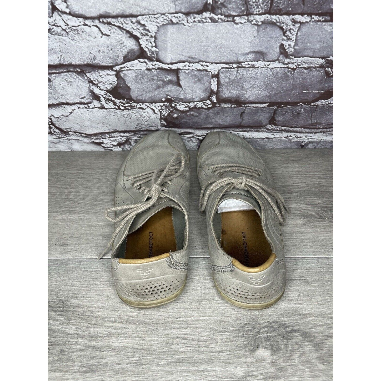 Other Vivobarefoot Primus Lux Gray Leather Lace Athletic Shoes Wom Size US 10 / IT 40 - 10 Thumbnail