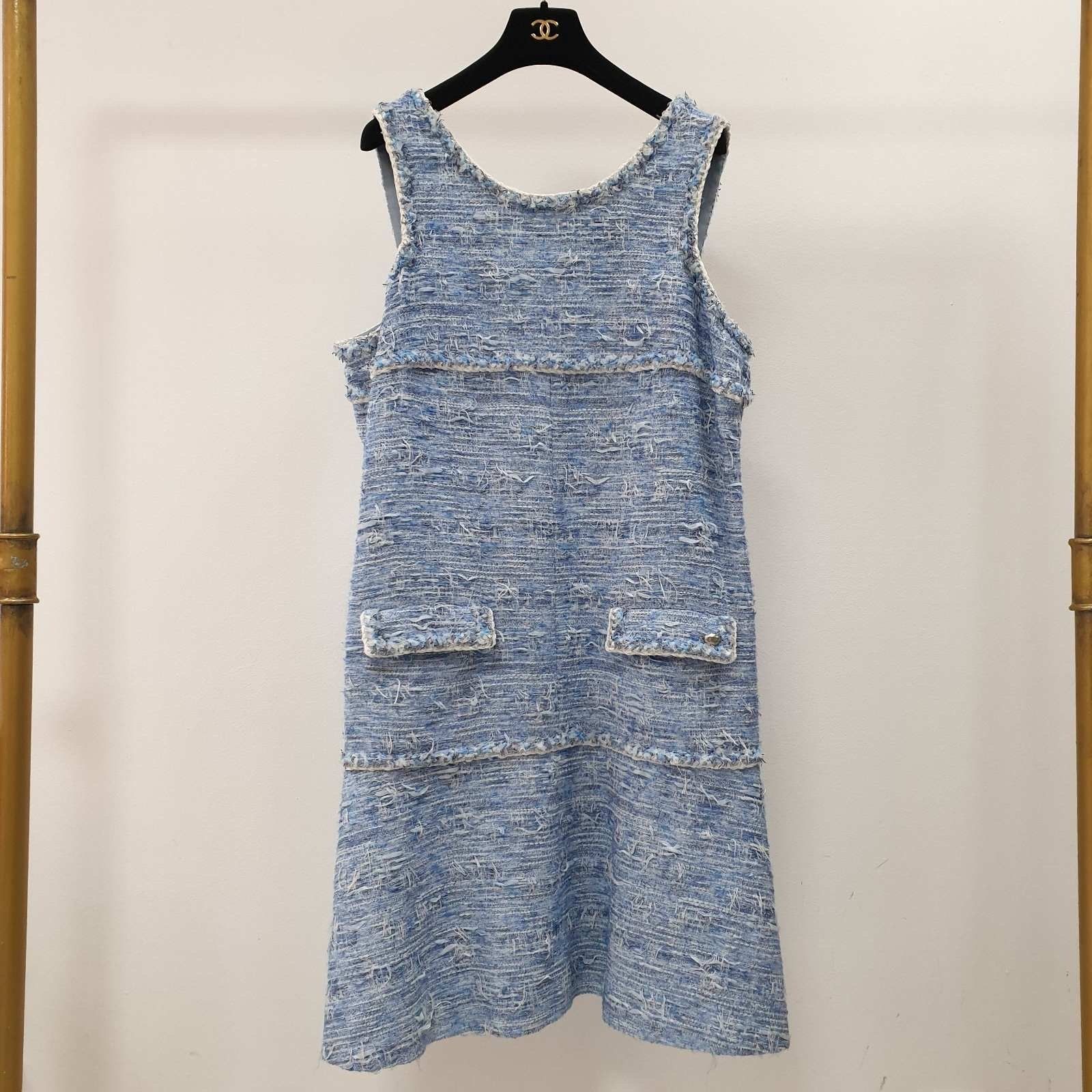 Chanel Chanel Fantasy Tweed Fringed Dress Spring 2015 15P Sz.50 Size XL / US 12-14 / IT 48-50 - 1 Thumbnail