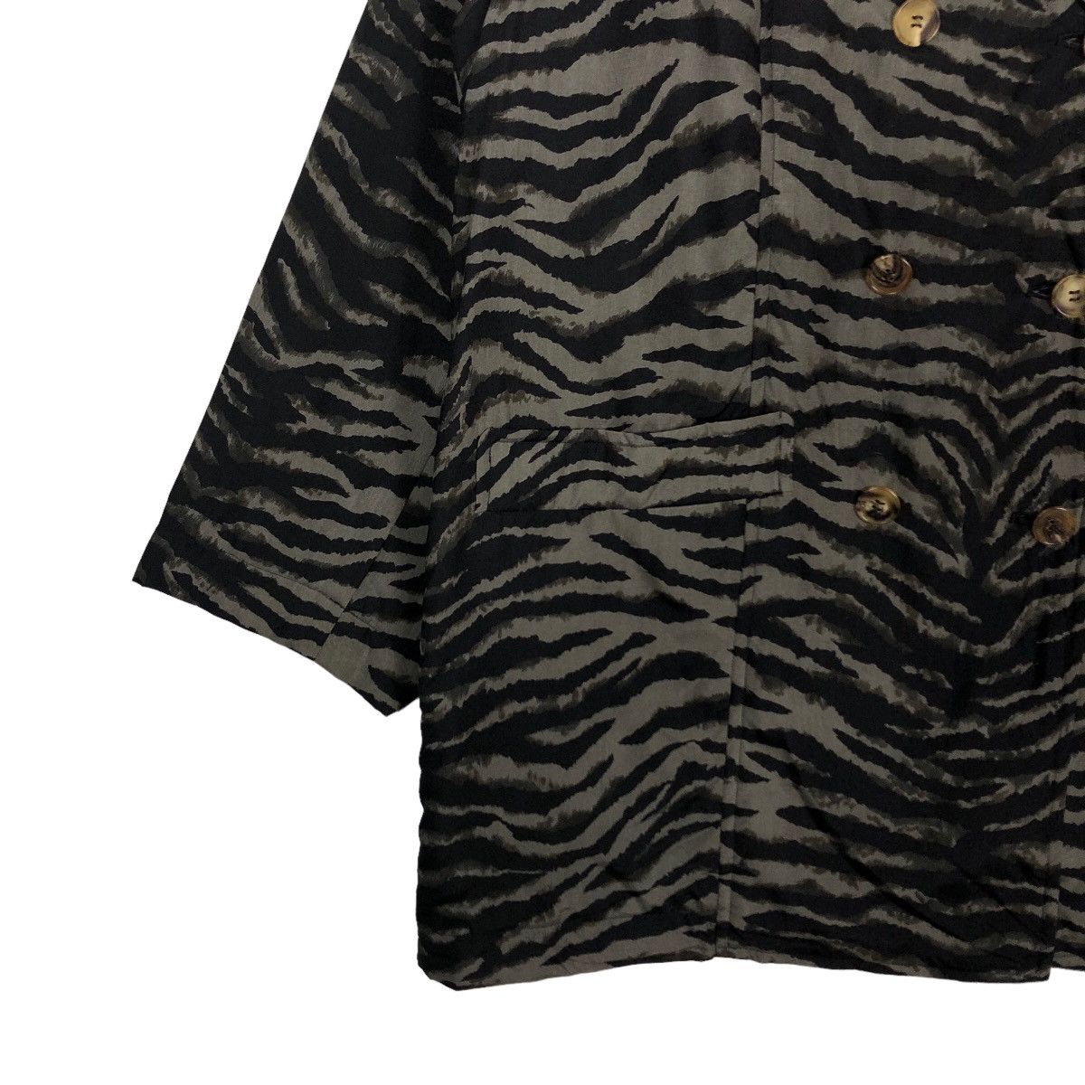 Japanese Brand 🔥Tiger Striped Camo Design Oversized Jacket L’Equipe Yoshie Size US M / EU 48-50 / 2 - 4 Thumbnail