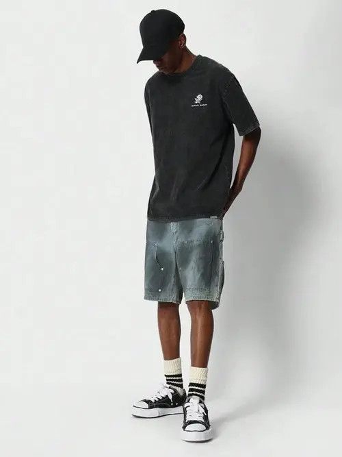 Jean Washed Shorts Printed Graphic Size US 30 / EU 46 - 4 Thumbnail