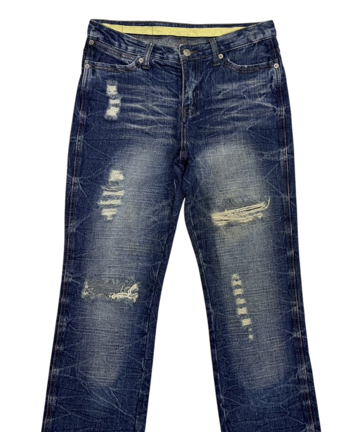 Japanese Brand Japanese Brand M2368 Ripped Distressed Denim Jeans Size US 30 / EU 46 - 5 Thumbnail