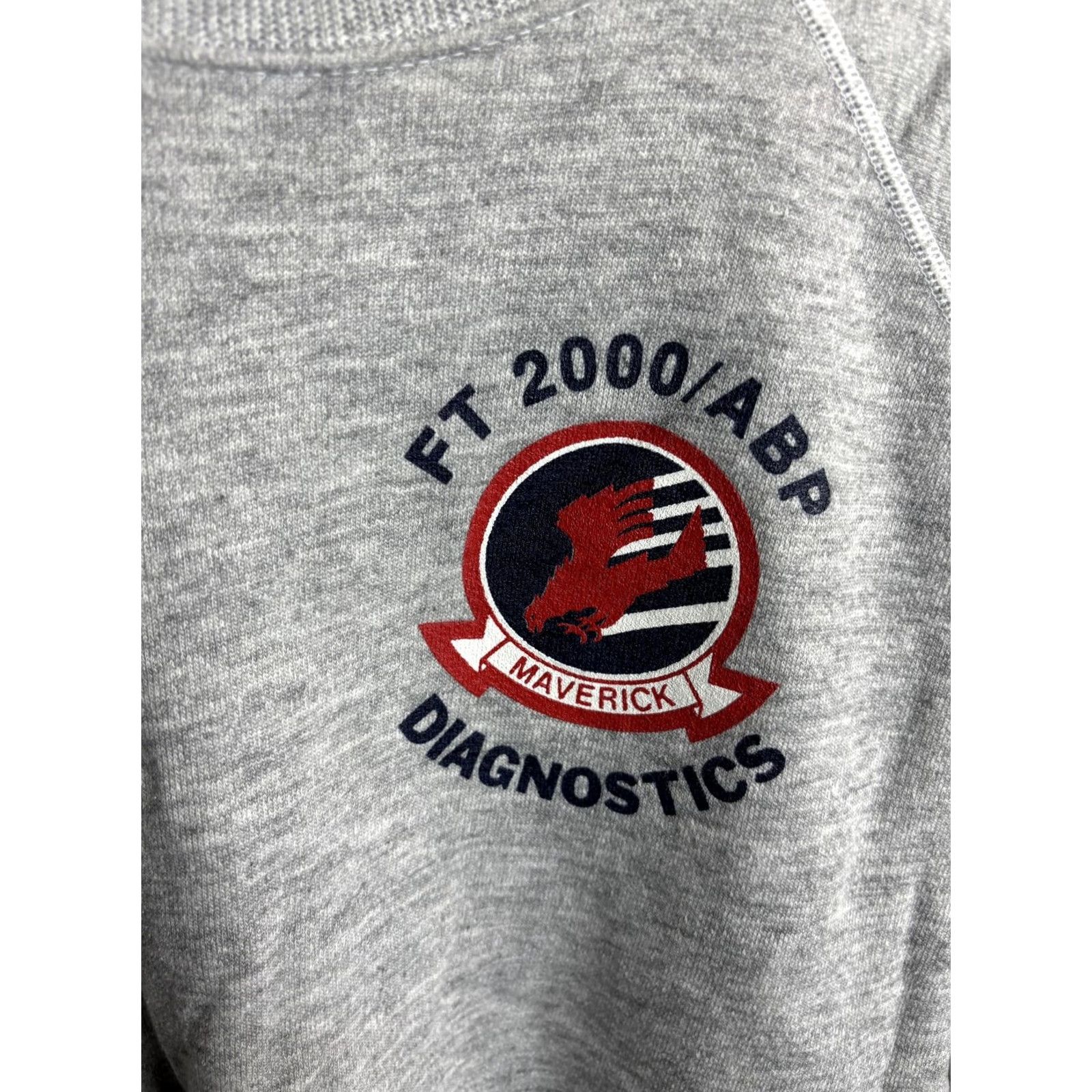 Hanes VINTAGE Hanes Sweatshirt Mens XL Gray Top Gun Crewneck 80s Graphic Print Fighter Weapons School 50/46/4 Cotton Acrylic Rayon USA Size US XL / EU 56 / 4 - 4 Thumbnail
