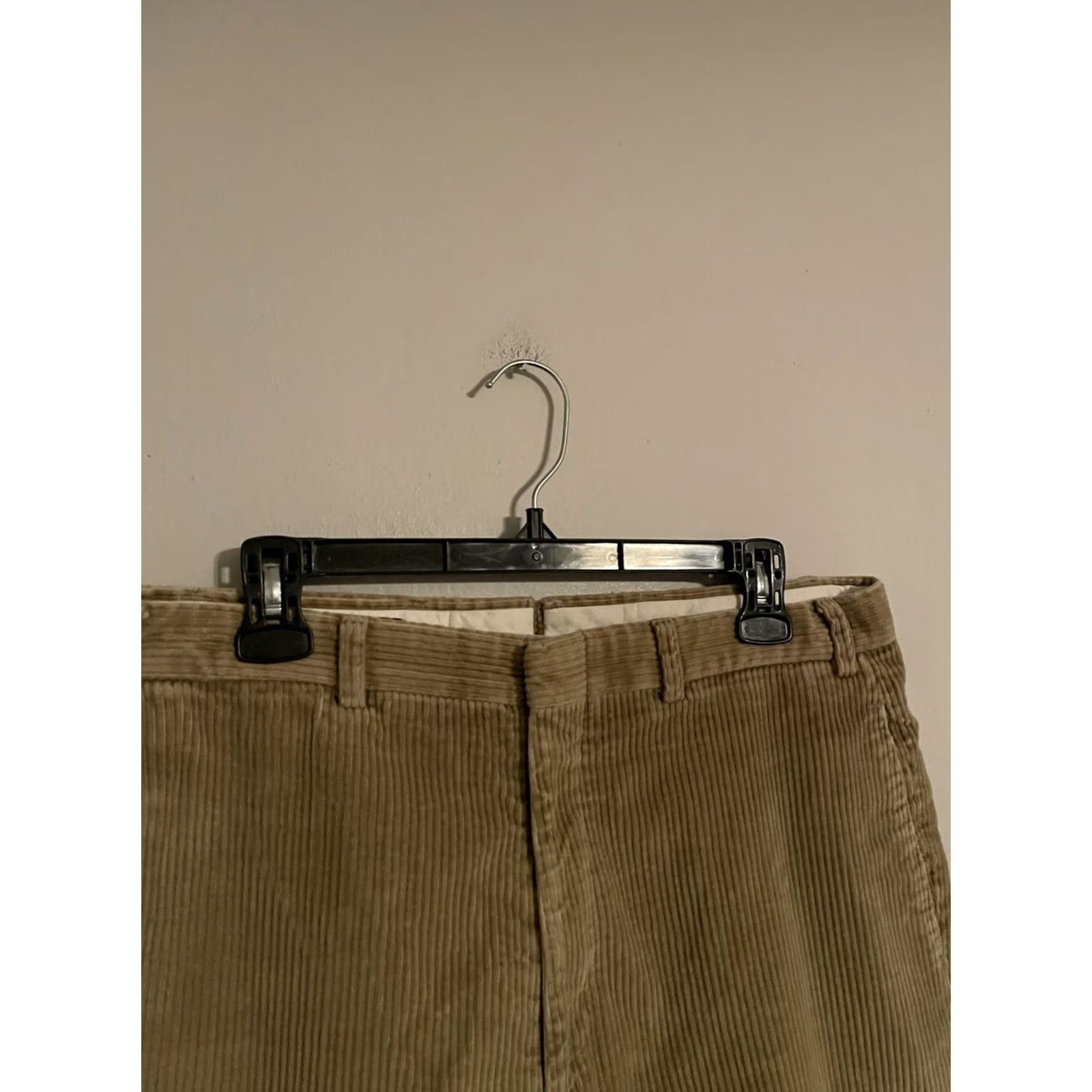 Brooks Brothers VINTAGE Brooks Brothers Made in USA Khaki Corduroy Chino Pants - Men's 34x30, Beige, Cotton, Flat Front, Straight Leg, Inseam 30, 34x30, Regular Mens Size US 34 / EU 50 - 2 Thumbnail