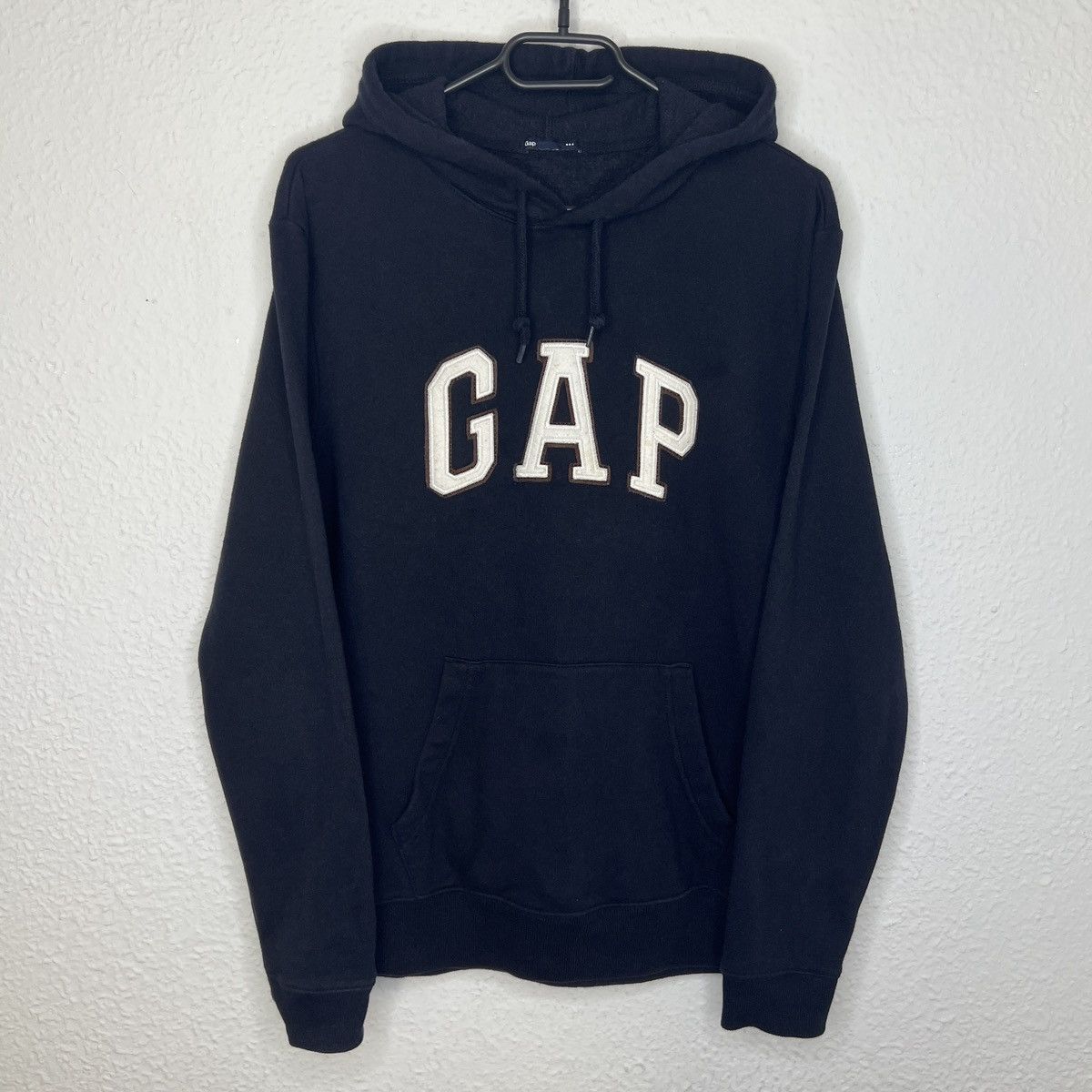 Gap Gap Vintage Hoodie Navy Big Logo Spellout Retro Y2K Drill Size US M / EU 48-50 / 2 - 1 Thumbnail