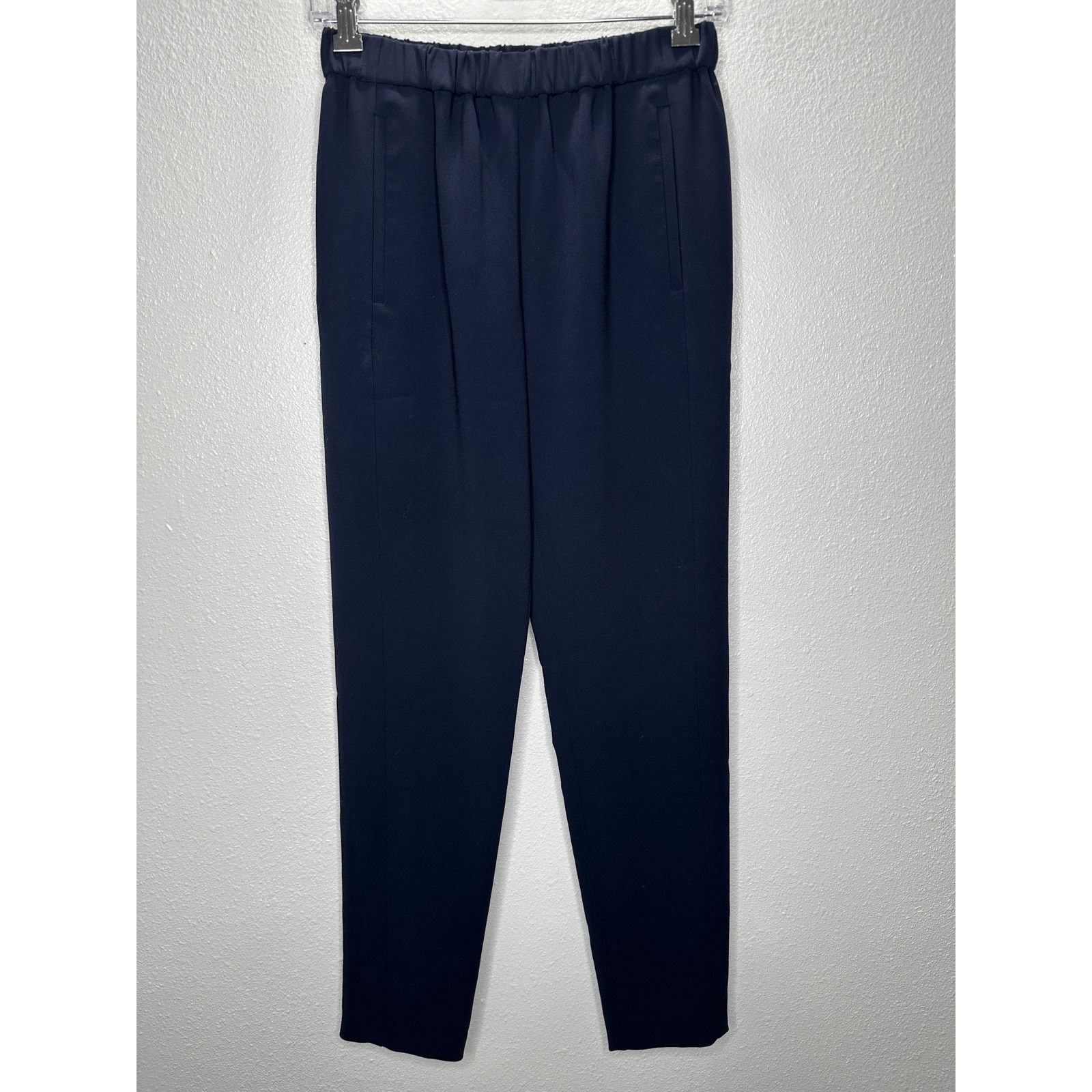 Theory Theory Thorene Black Crepe Pocketed Pull On Slacks P XS Size 27" / US 4 / IT 40 - 2 Thumbnail
