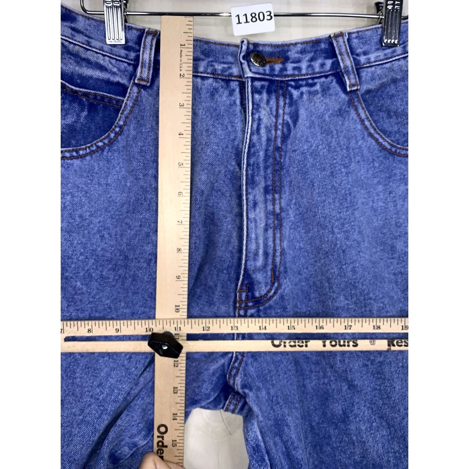 Vintage Gitano Vintage High Rise Mom Jeans Womens 16 Short-11803 Denim Blue 90s Style Jeans Size 38" / US 16 / IT 52 - 3 Thumbnail