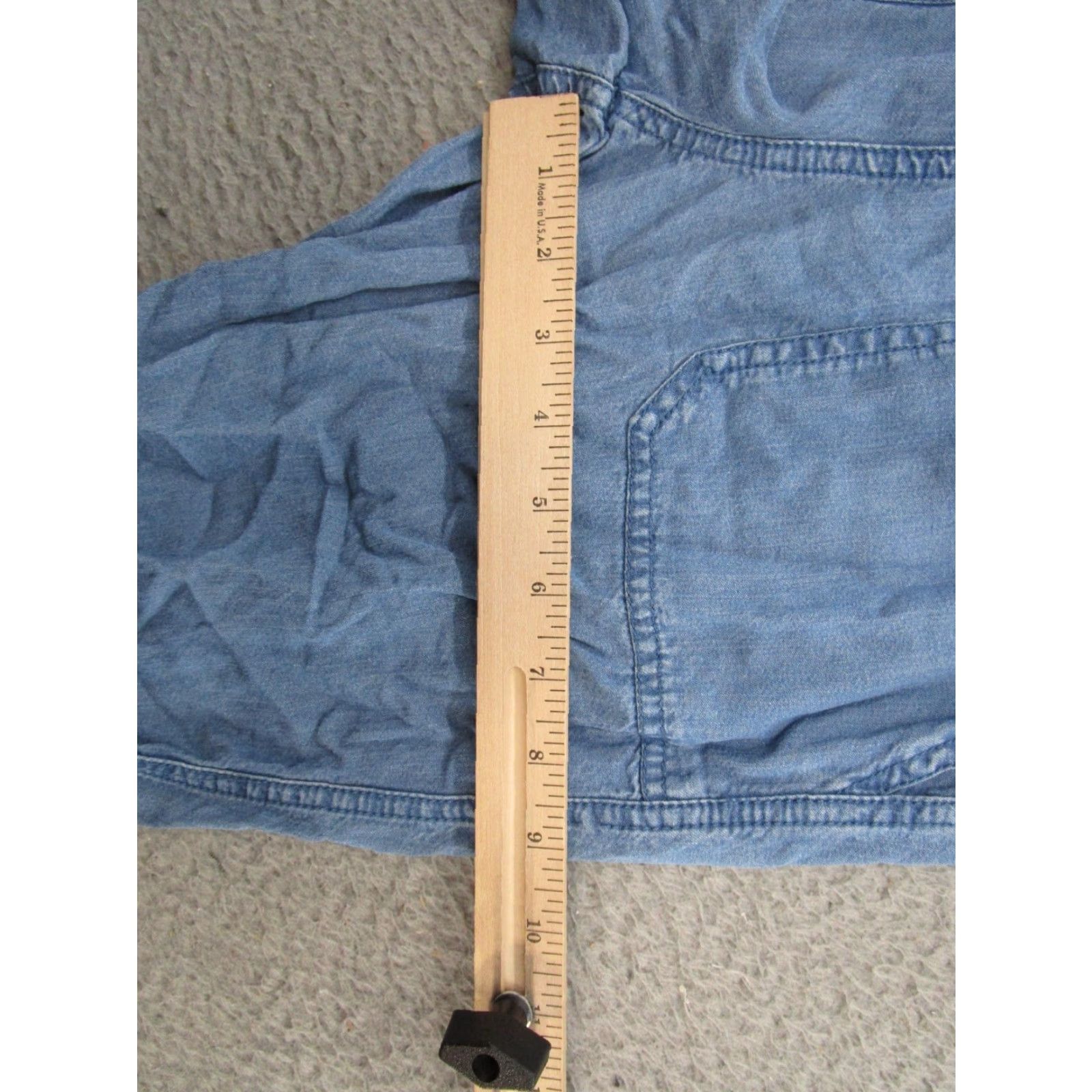Vintage Thread + Supply Joggers Womens S Blue Lyocell Chambray Lightweight Pockets Size 24" / US 00 / IT 34 - 6 Thumbnail