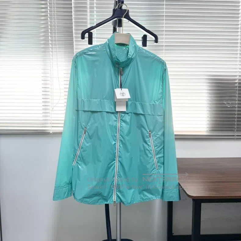 Hermes Hermes Waterproof Nylon Shell Jacket, Mint Green Size US S / EU 44-46 / 1 - 1 Thumbnail
