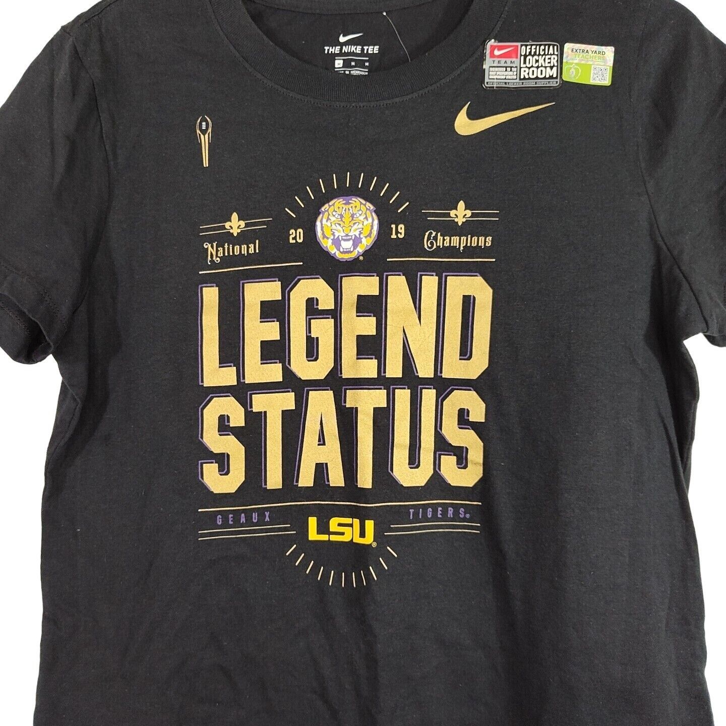Nike Nike The Nike Tee Black Gold LSU T-Shirt 2019 Women Size M Size M / US 6-8 / IT 42-44 - 2 Thumbnail