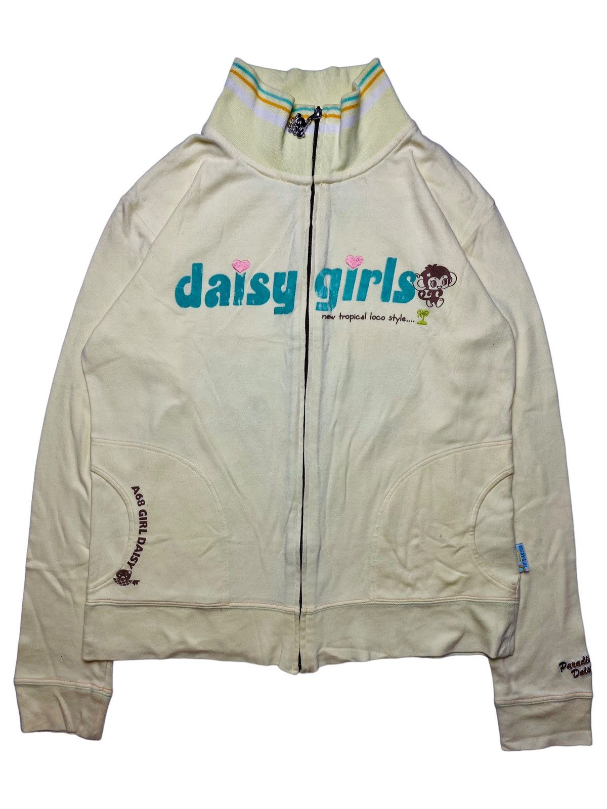 Angel Blue 2000s Daisy Girl Surf.Co Track Jacket Size L / US 10 / IT 46 - 2 Thumbnail