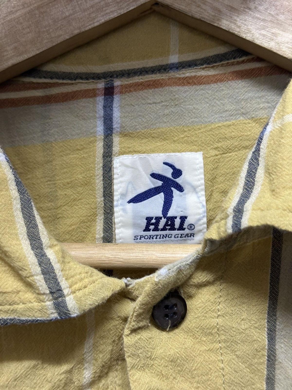 Hai Sporting Gear × Issey Miyake 1990- Hai Sporting Gear Cotton Single Pocket Button Up Shirt Size US M / EU 48-50 / 2 - 6 Thumbnail