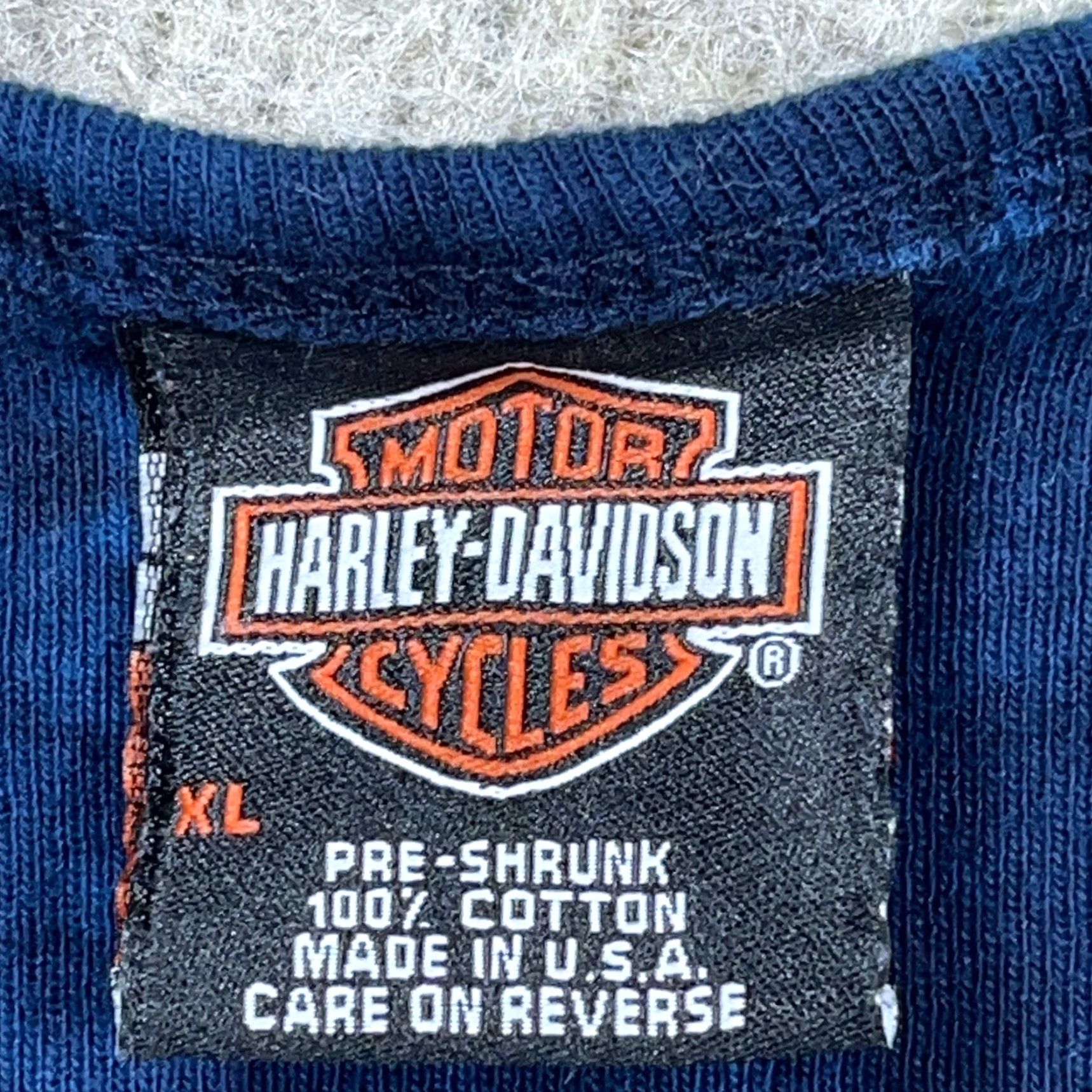 Harley Davidson VINTAGE Harley-Davidson Shirt Women XL Blue Tee 90s 1Y2K Tie Dye V Neck Jaguar Size XL / US 12-14 / IT 48-50 - 5 Thumbnail