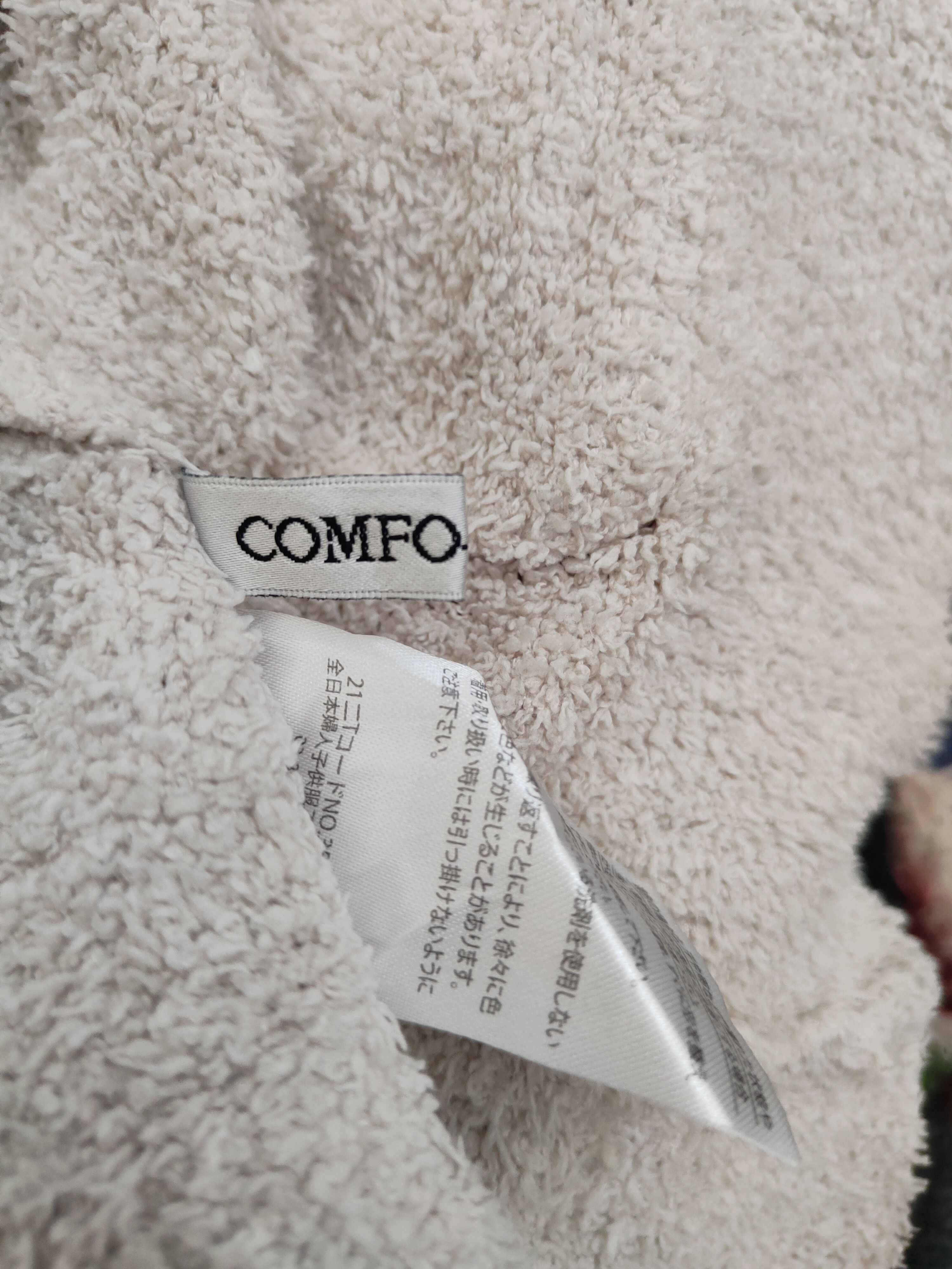 Homespun Knitwear × Japanese Brand Comfo-strain Ivory Fur Faux Knitwear Cardigan #W2178 Size L / US 10 / IT 46 - 12 Thumbnail