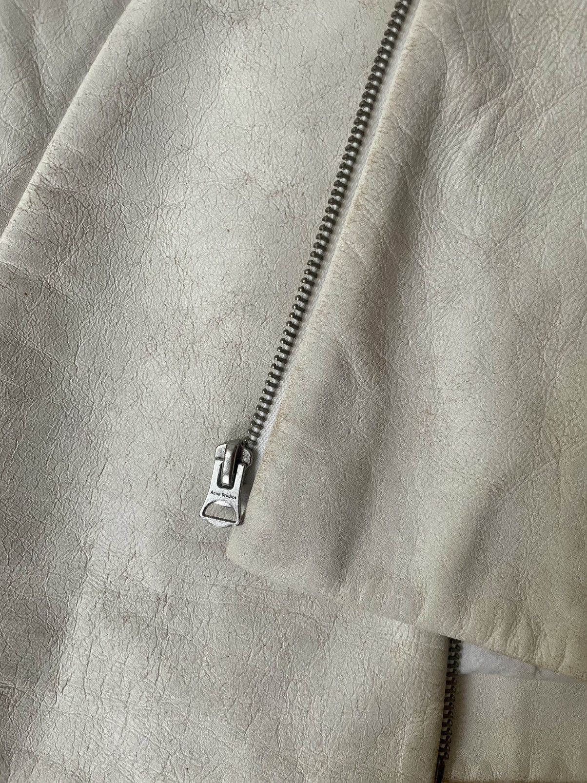 Acne Studios Acne Studios White Leather Jacket Size US M / EU 48-50 / 2 - 6 Thumbnail