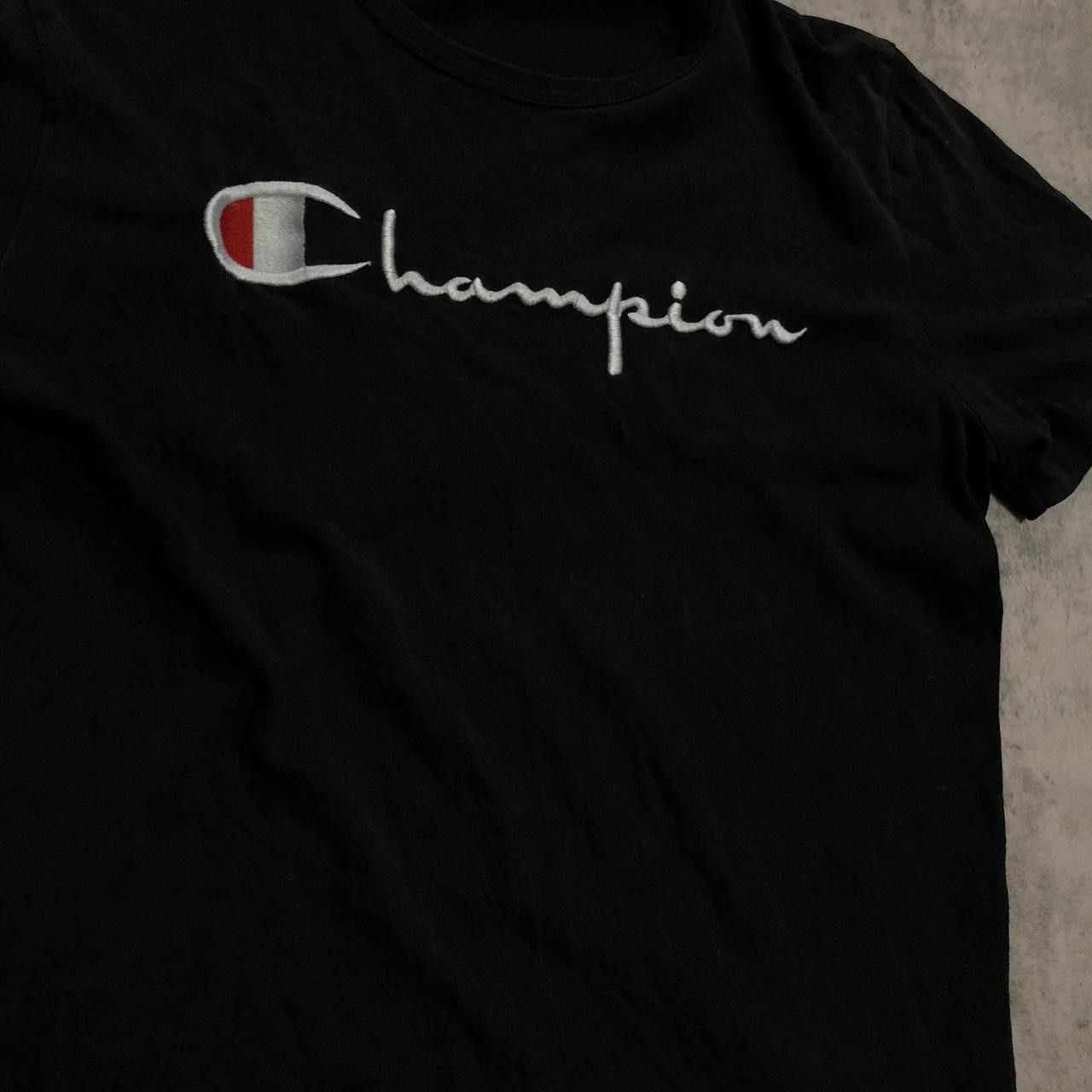 Champion Black Champion cotton t-shirt Size US L / EU 52-54 / 3 - 2 Thumbnail