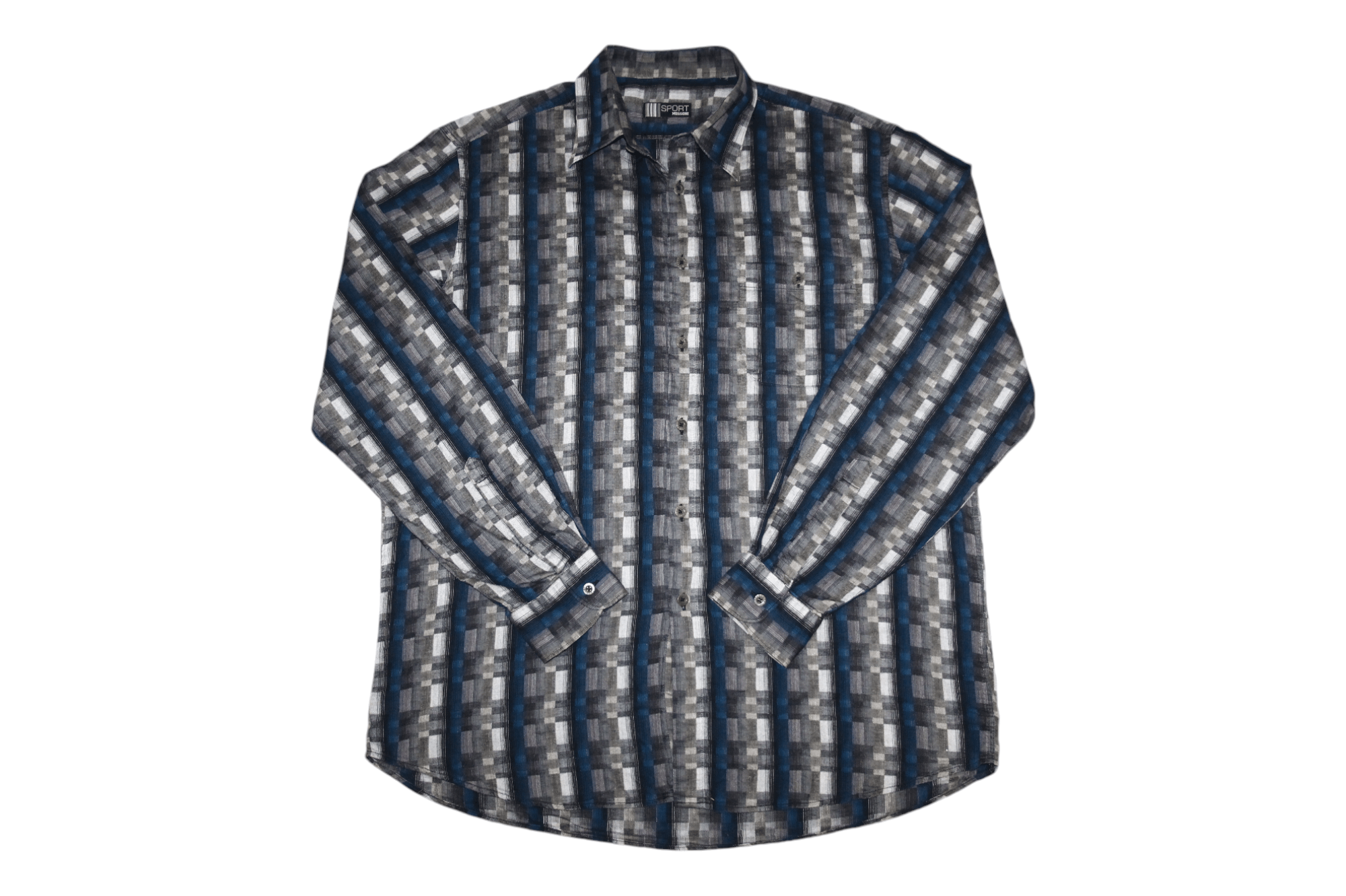 Missoni Missoni Sport linen cotton gingham gradient checker shirt Size US XXL / EU 58 / 5 - 1 Thumbnail