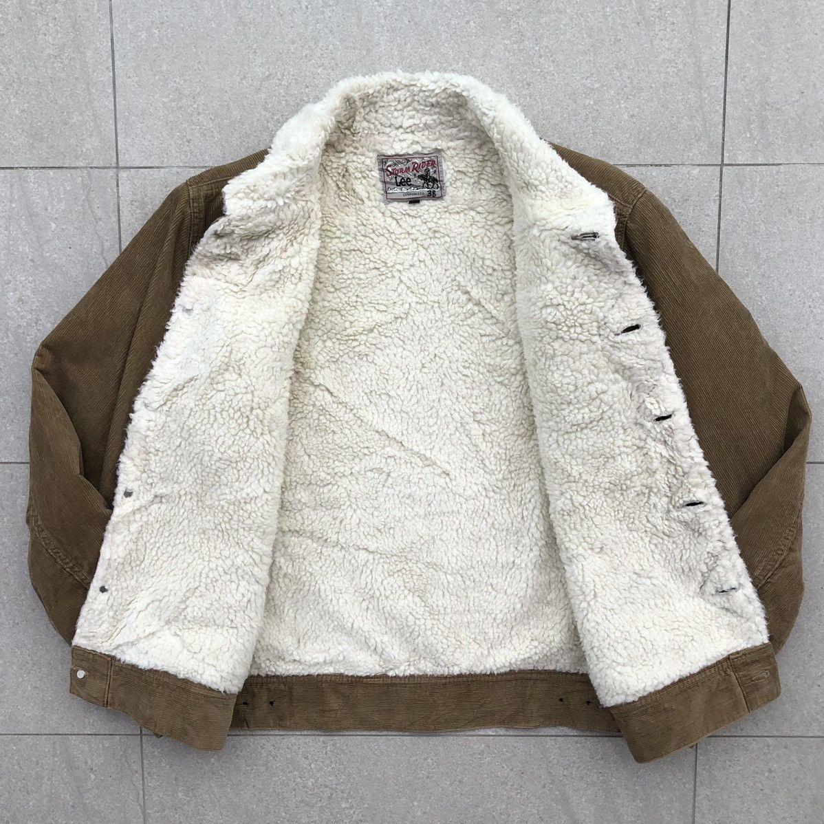 Lee Vintage Storm Rider Lee Lined Sherpa Corduroy Trucker Jacket Size US M / EU 48-50 / 2 - 13 Thumbnail