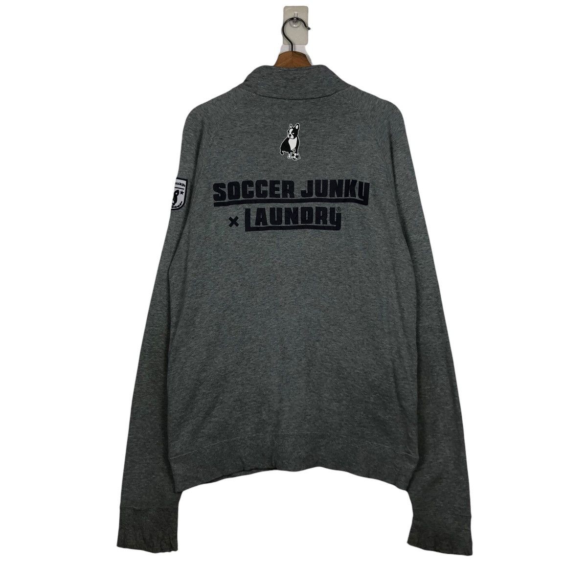 Japanese Brand × Vintage 📌Vintage Zipper Sweater Laundry x Soccer Junky big Logo Size US L / EU 52-54 / 3 - 9 Thumbnail