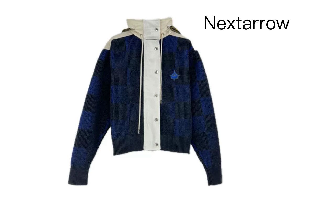 Louis Vuitton Louis Vuitton Blue color block classic wool hooded jacket Size US M / EU 48-50 / 2 - 1 Thumbnail