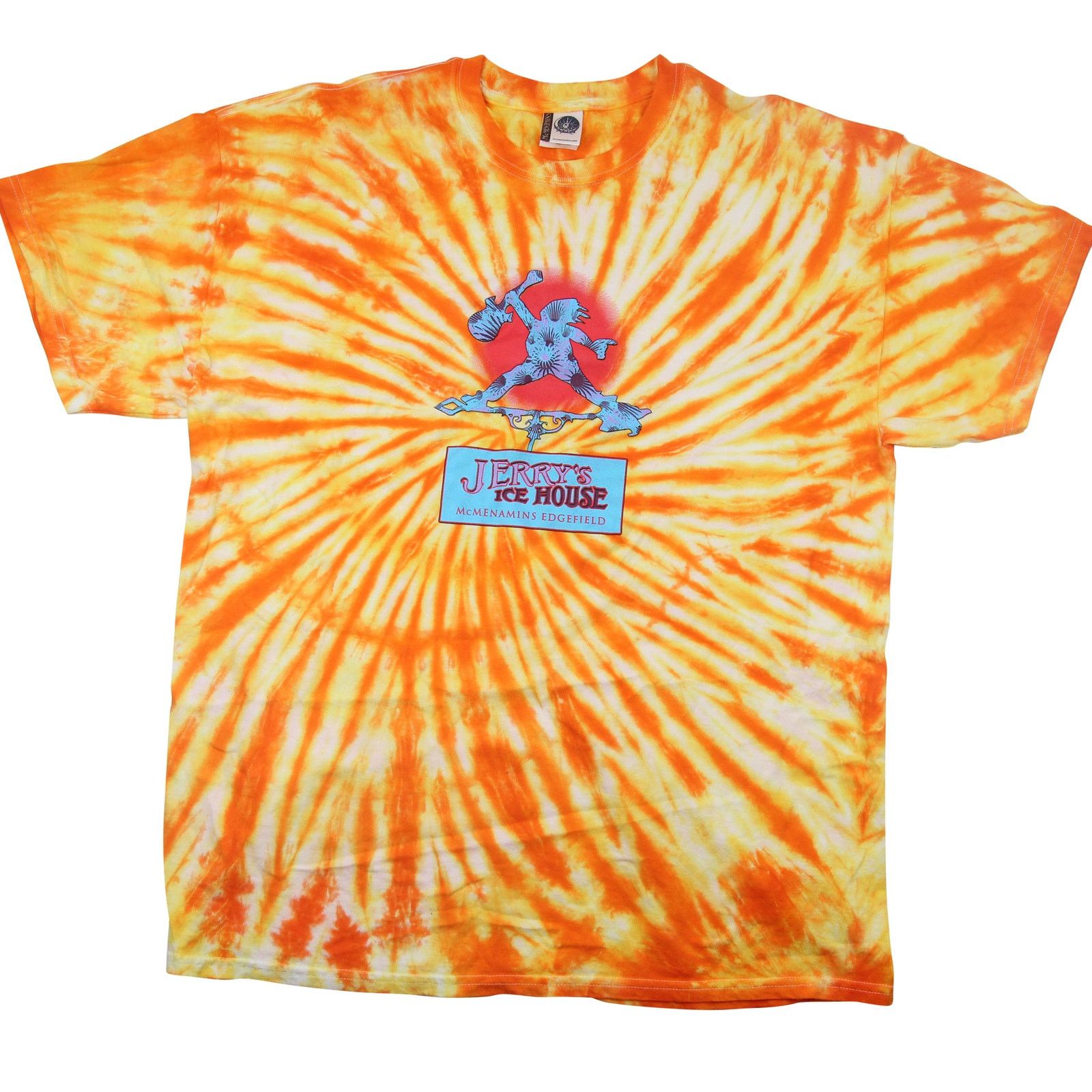 Vintage Mcmenamins "Jerry's Ice House" Tie Dye Graphic T Shirt - XL Size US XL / EU 56 / 4 - 1 Thumbnail