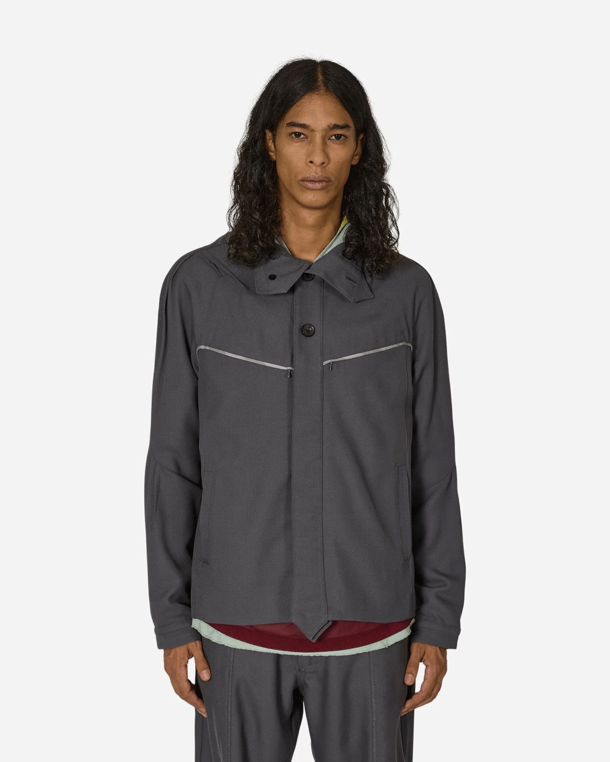 Kiko Kostadinov Grey Ohne K-Dart Jacket