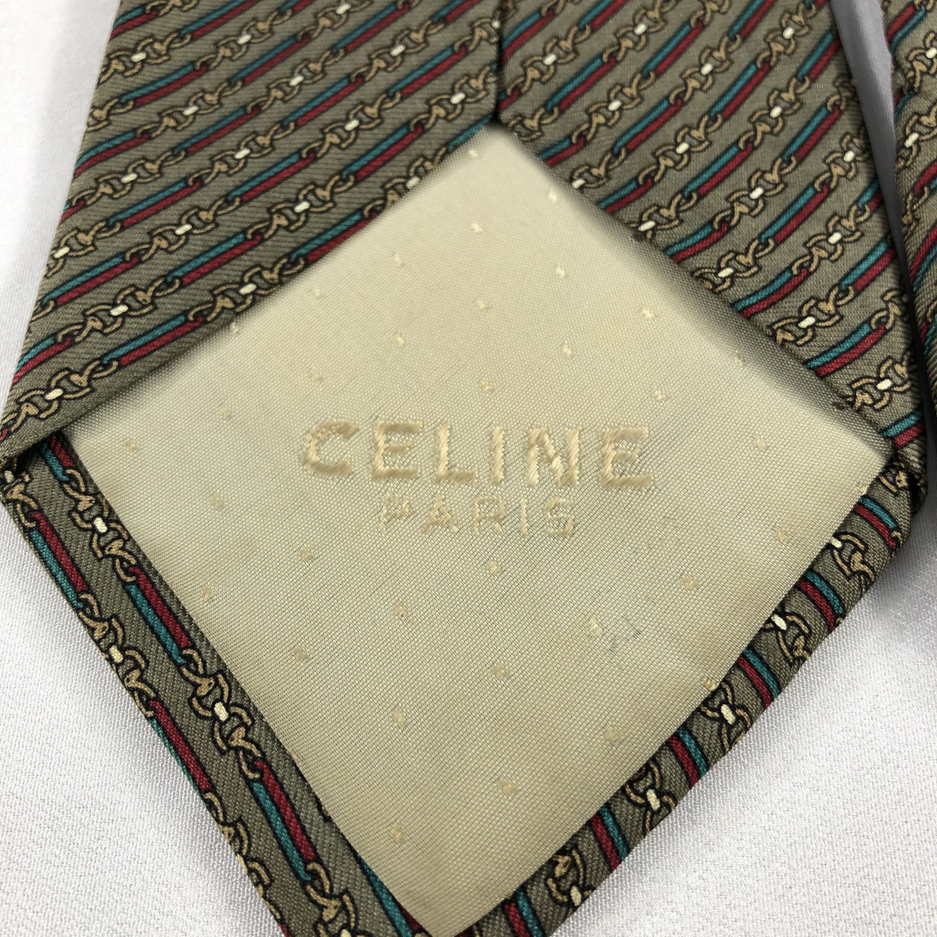 Vintage CeLIne Silk Neck Ties T53 Size ONE SIZE - 6 Thumbnail