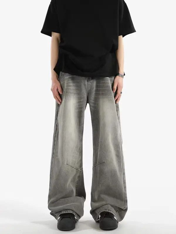 Japanese Brand VIBE High street washed and distressed baggy jeans Size US 32 / EU 48 - 3 Thumbnail
