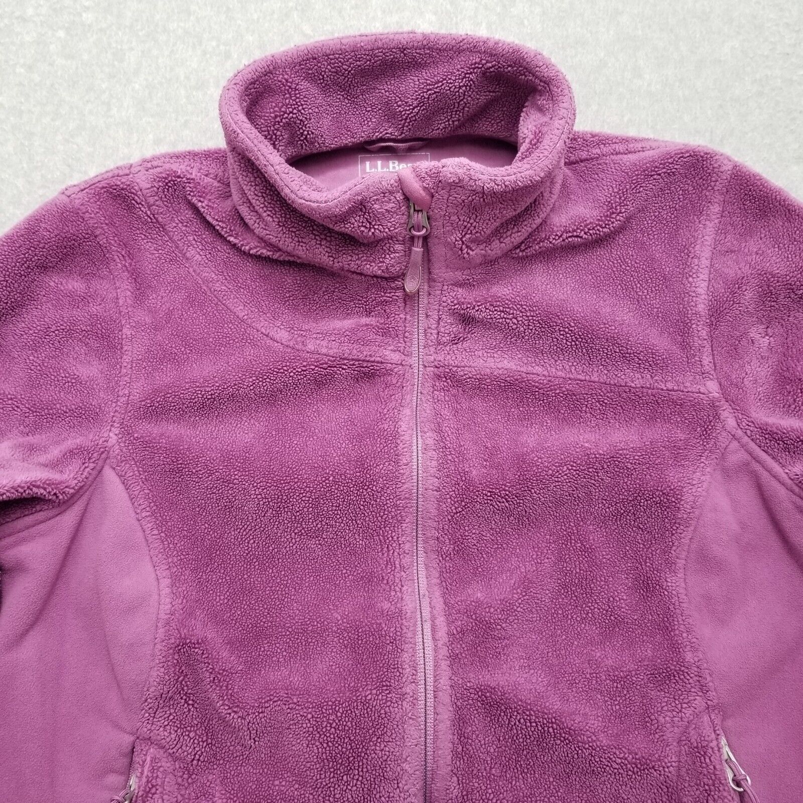 L.L. Bean LL Bean Sherpa Jacket Womens S Pockets Zip Casual Mock Neck Size S / US 4 / IT 40 - 9 Thumbnail