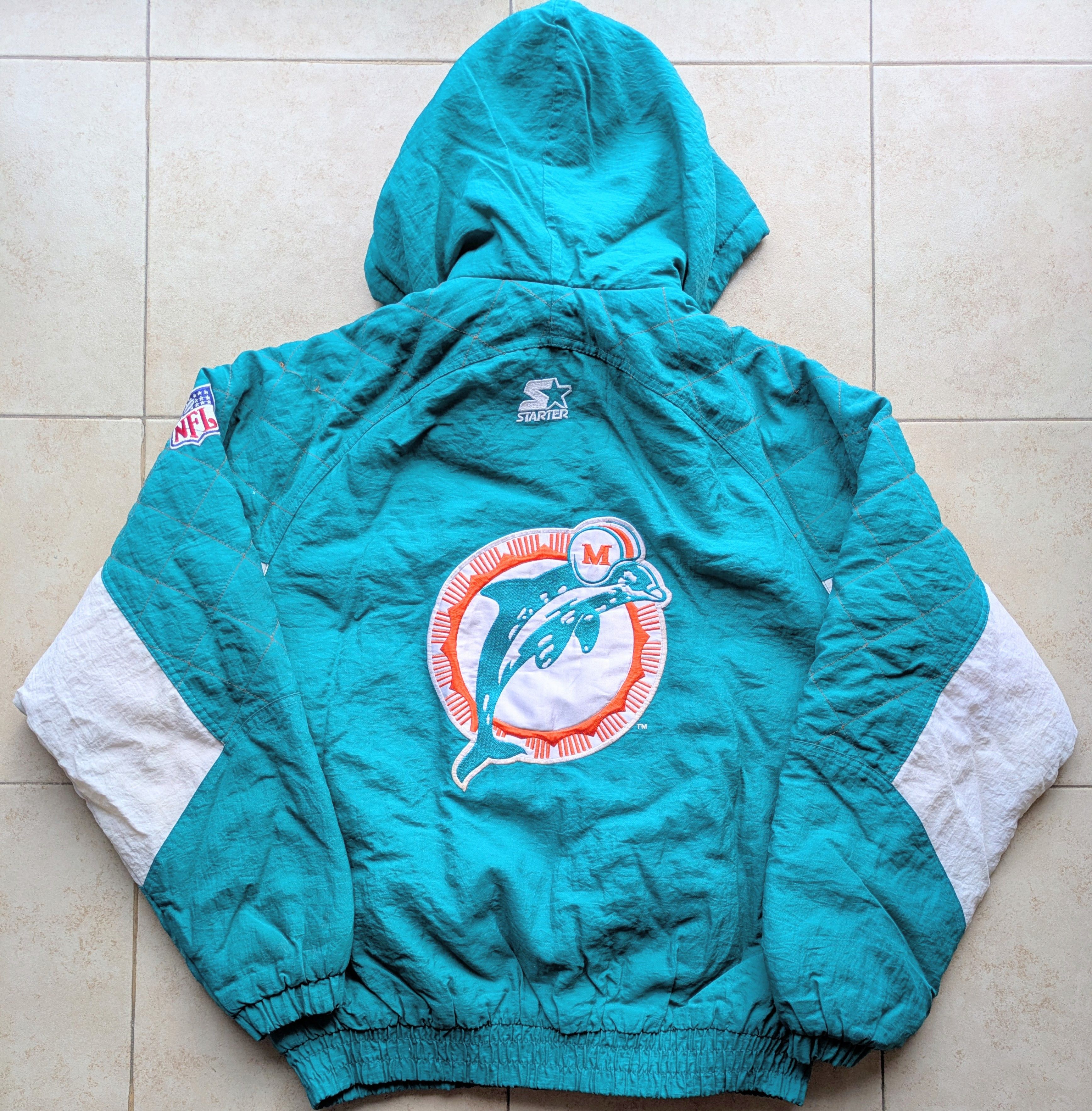 NFL Miami Dolphins 90s STARTER puffer M coat MARINO NFL vintage Size US M / EU 48-50 / 2 - 2 Thumbnail