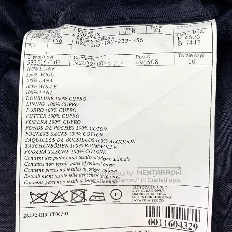 Hermes Hermes Dark Blue Wool V-Neck Single Breasted Long Sleeve B Size 42R - 6 Thumbnail