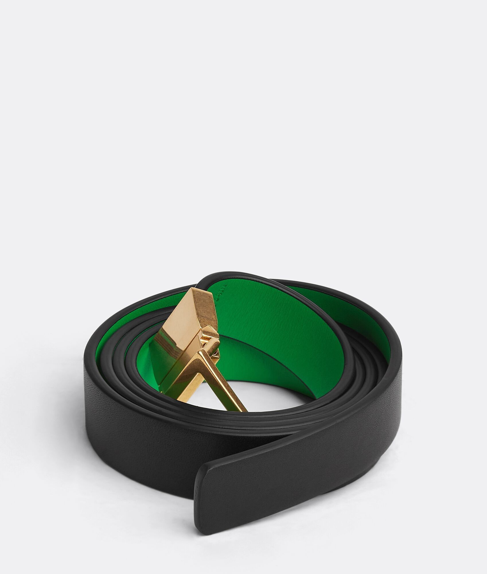 Bottega Veneta o1n1vont0425 Size: 80 / Triangle Belt in Black/Parakeet Size ONE SIZE - 2 Thumbnail