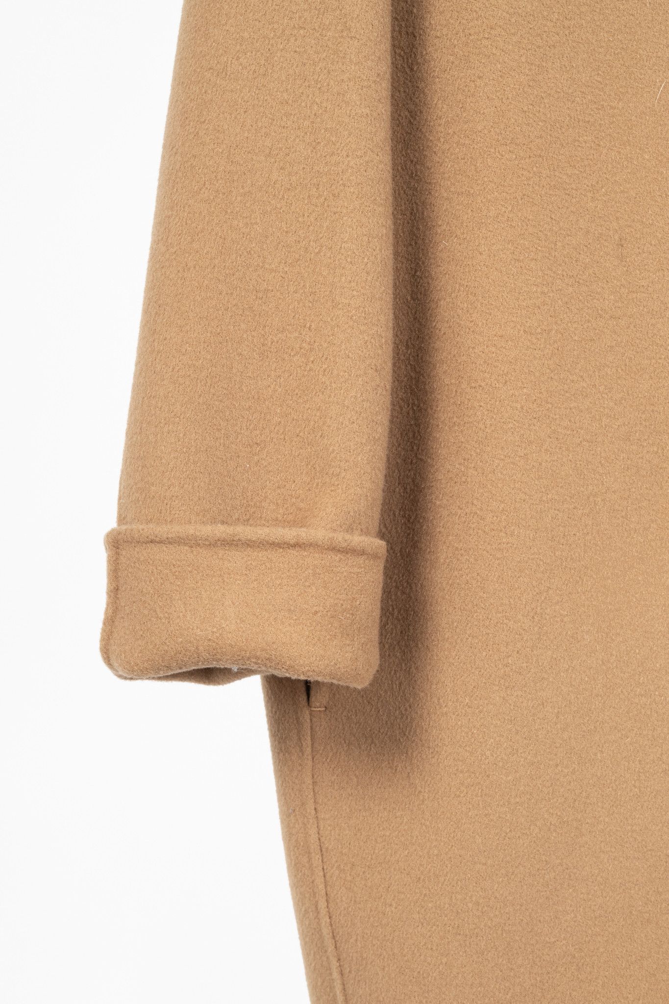 Acne Studios Acne Studios Camel Melange Single-Breasted Wool Coat Size S / US 4 / IT 40 - 6 Thumbnail