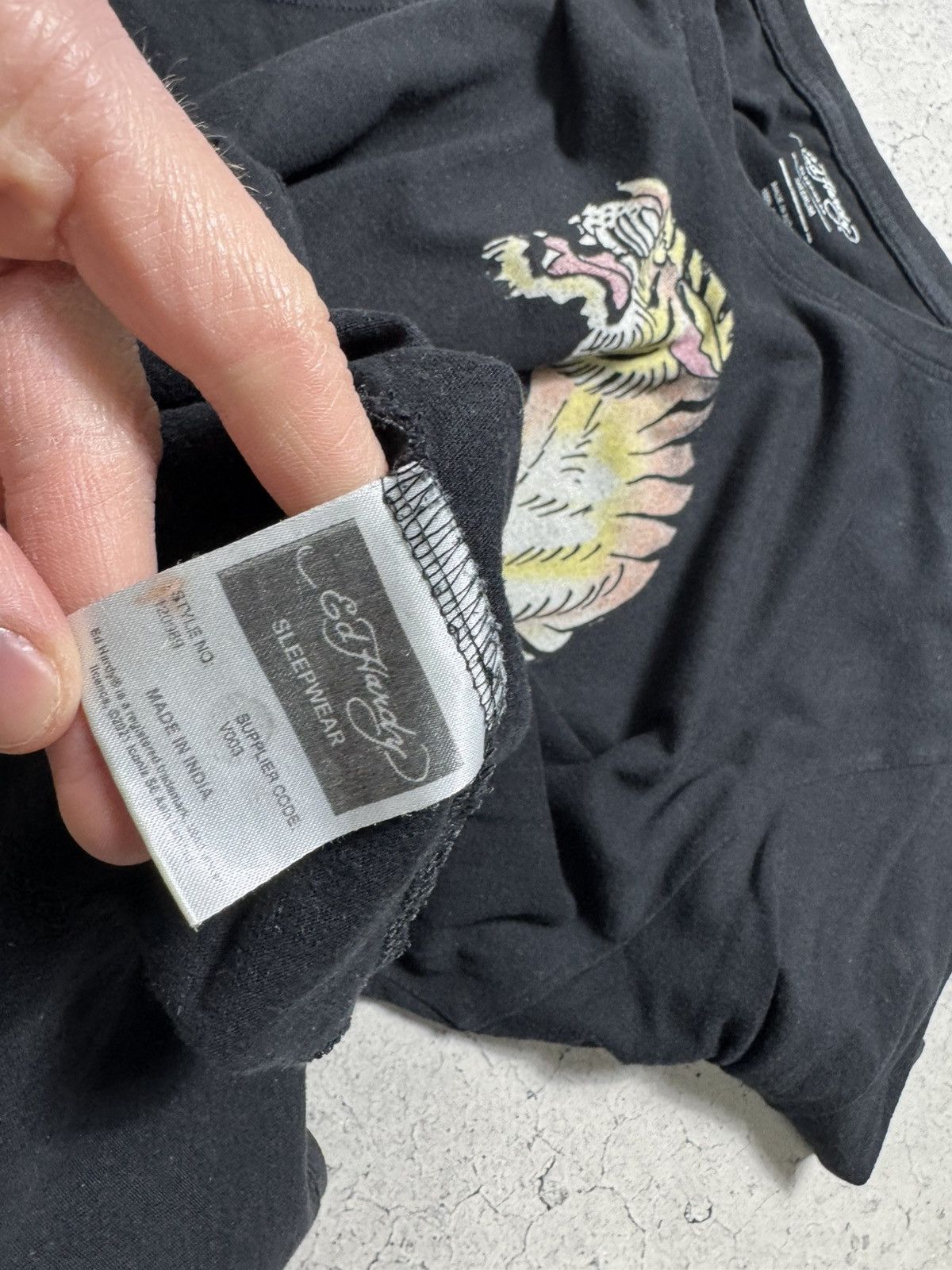 Ed Hardy Ed Hardy Tiger Black Big Logo T-Shirt Size M Size US M / EU 48-50 / 2 - 7 Thumbnail