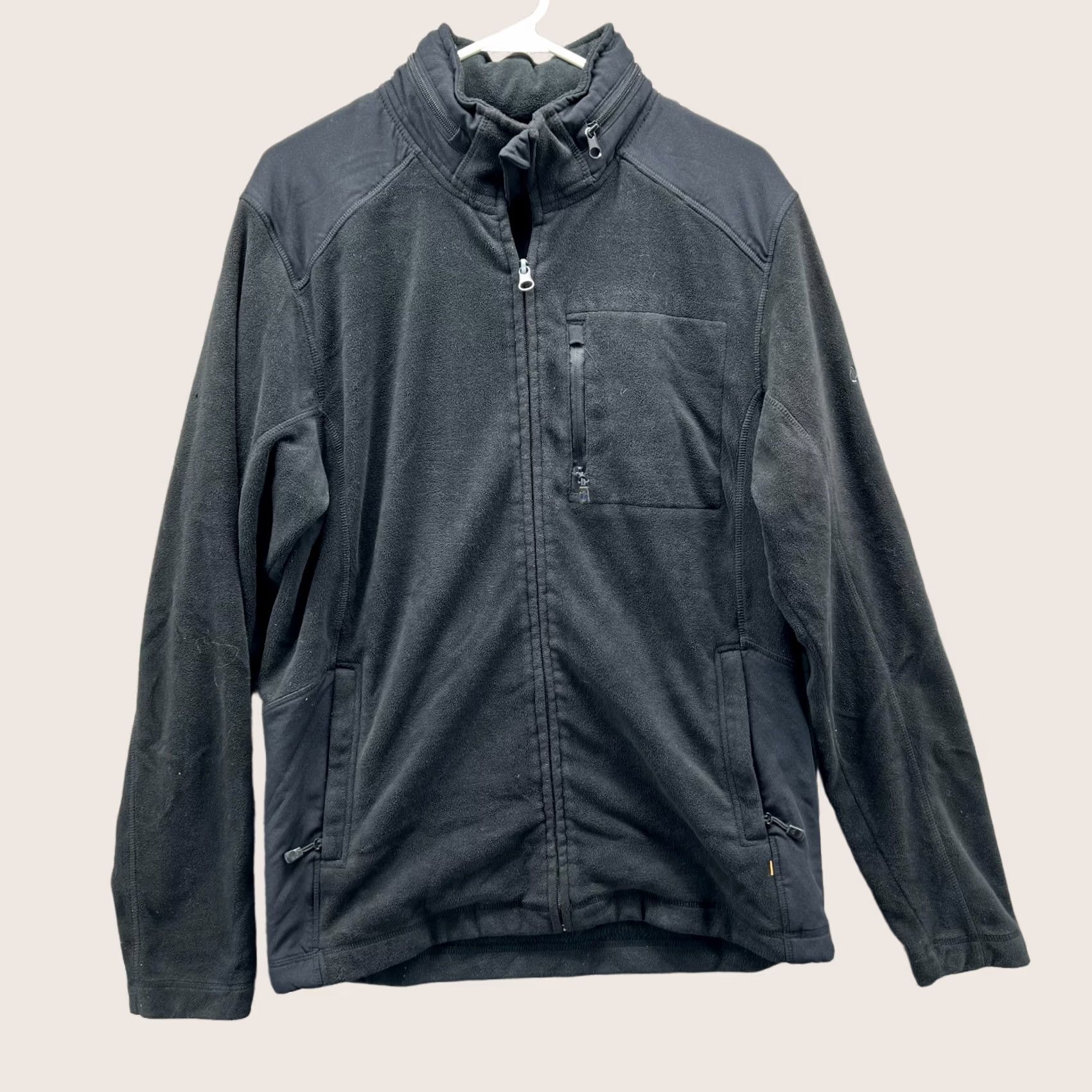 Quiksilver VINTAGE Quiksilver Jacket Mens L Black Full Zip Fleece Sherpa Polyester Y2K Size US L / EU 52-54 / 3 - 1 Thumbnail