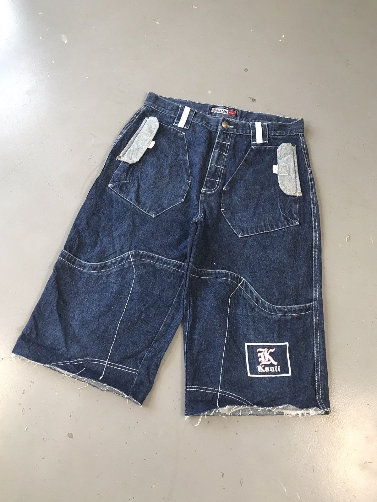 Southpole Vintage Kani SpellOut embroidered denim jort Size US 34 / EU 50 - 2 Thumbnail