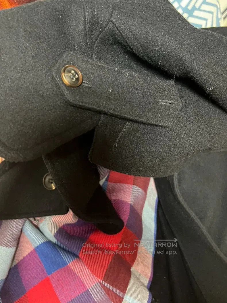 Vintage Nigel Cabourn British Wool Navy Coat. Size US L / EU 52-54 / 3 - 7 Thumbnail
