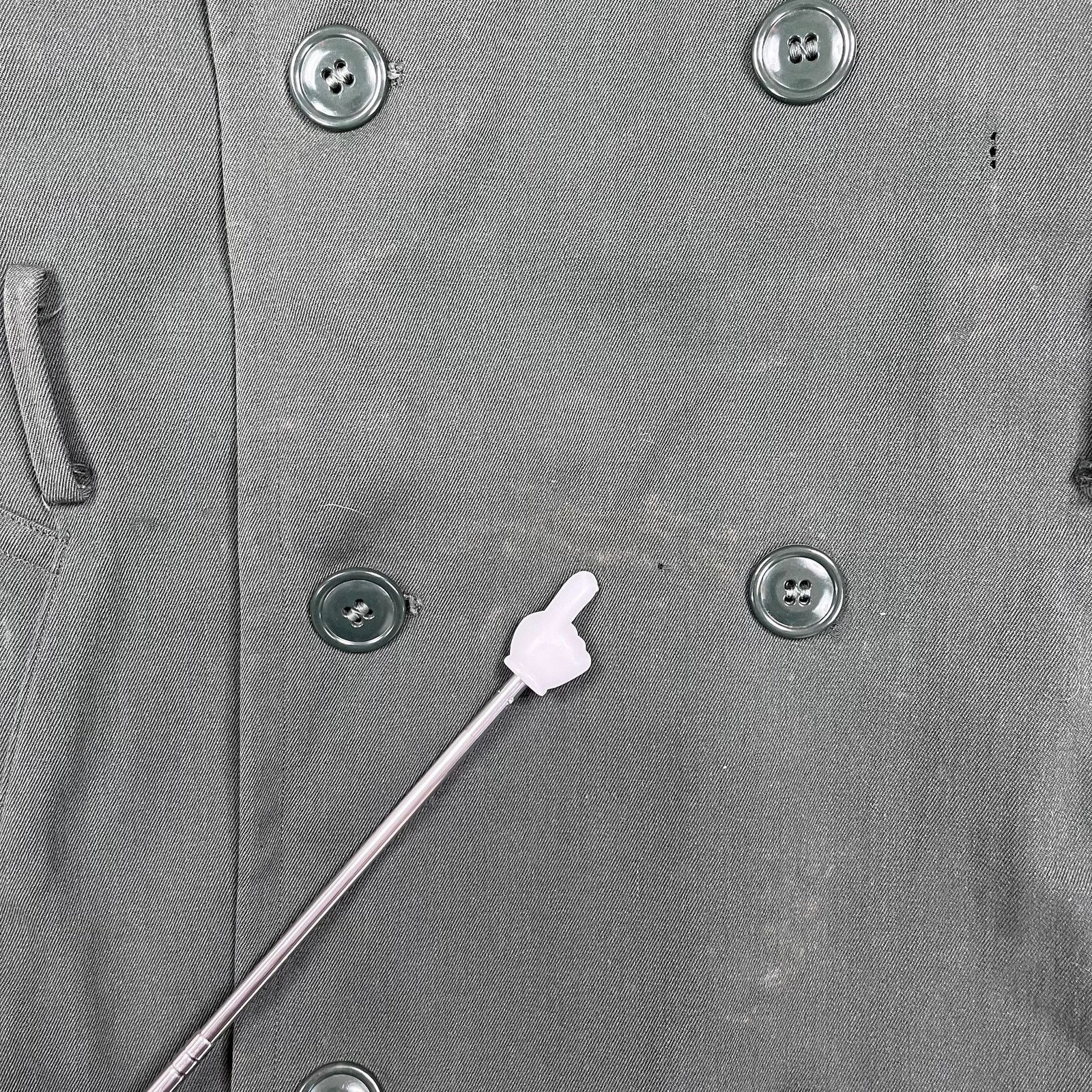 Vintage Vintage 90s Military Trench Coat Mens L Button Up Wool 36L Size US L / EU 52-54 / 3 - 6 Thumbnail