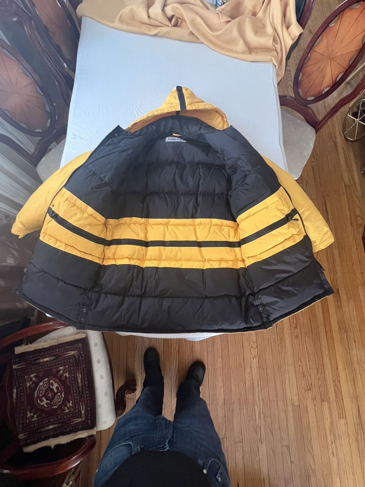 Other Vintage 90s Barometer Yellow Down Parka (NWT) Size US L / EU 52-54 / 3 - 5 Thumbnail
