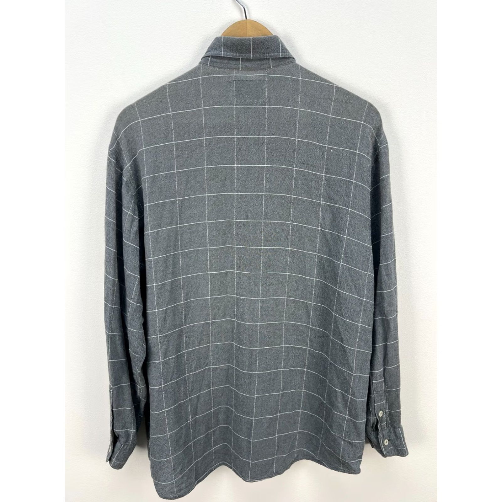 Vintage VINTAGE Armani Jeans Shirt Men's M Check Gray Button Down Size US M / EU 48-50 / 2 - 8 Thumbnail