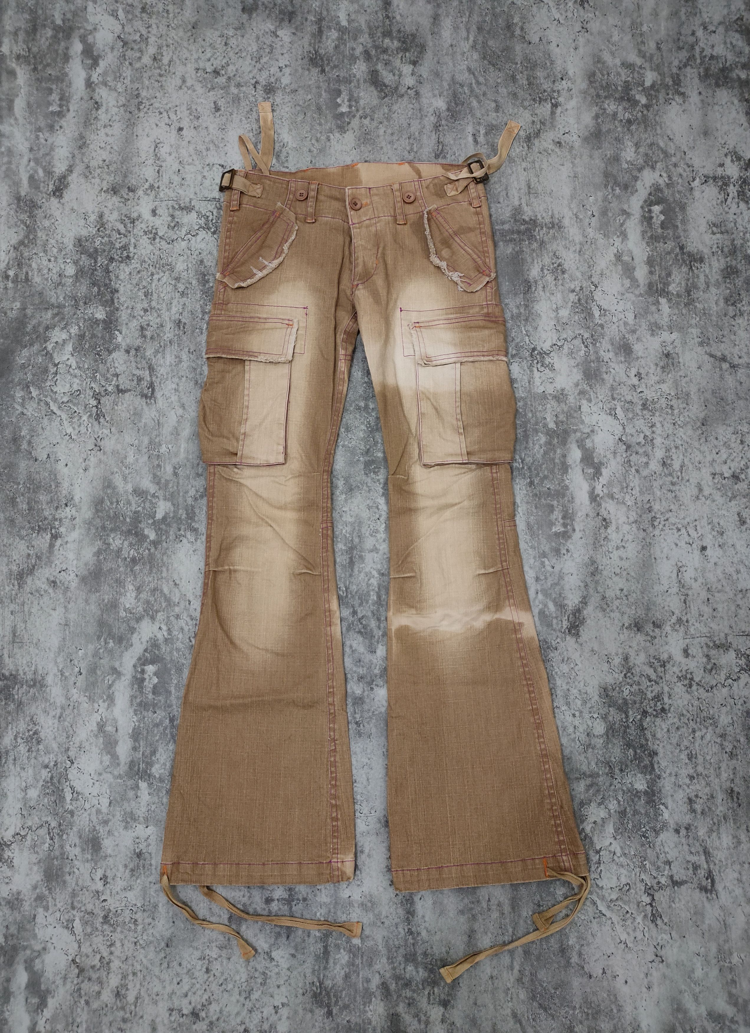 If Six Was Nine × Japanese Brand × Le Grande Bleu (L.G.B.) Delyle Cargo flare pans Size 29" - 1 Thumbnail